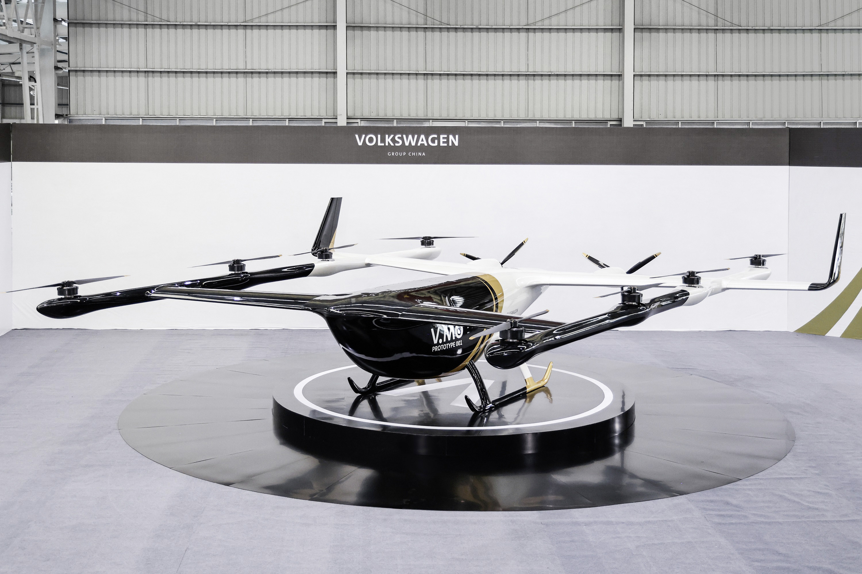 Volkswagen muestra un prototipo de taxi aéreo no tripulado V.MO Volkswagen muestra un prototipo de taxi aéreo no tripulado V.MO