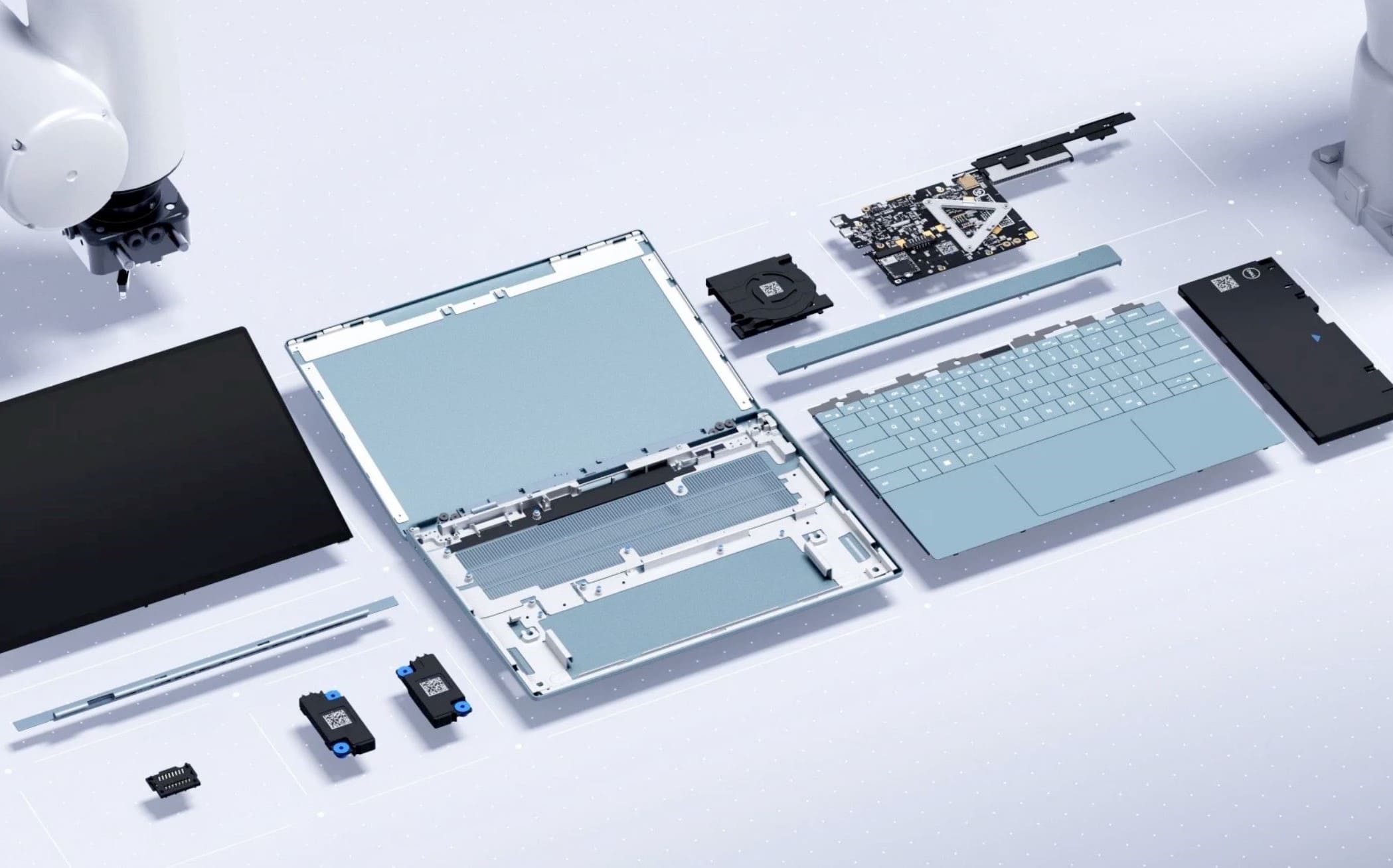Como un juego de construcción LEGO: Dell presenta Luna, un portátil modular conceptual sin tornillos que se desmonta en 30 segundos.