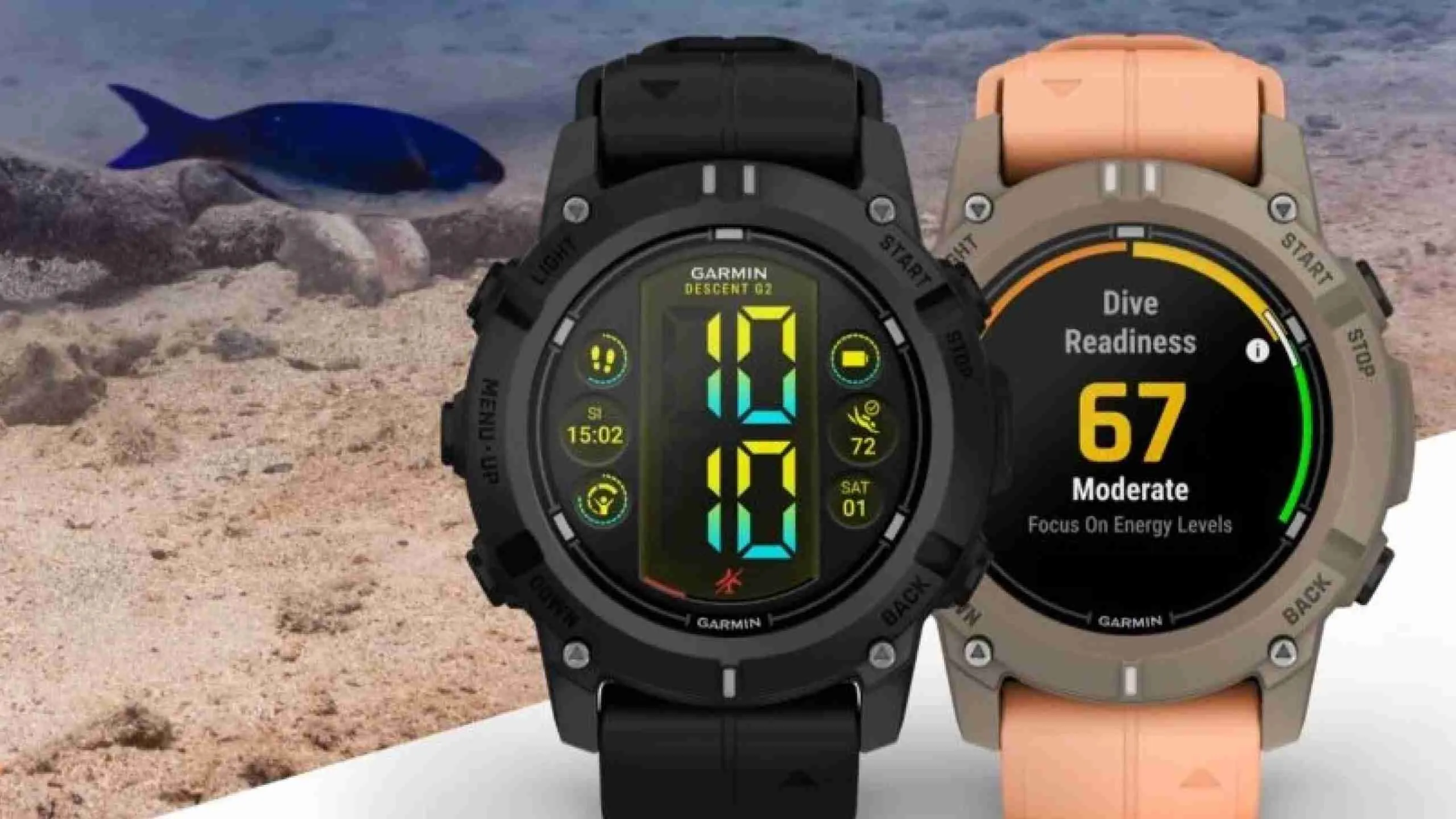 Novedad de Garmin: Descent G2 con capacidad para sumergirse a 100 metros de profundidad Garmin Descent G2: Un nuevo smartwatch para buceadores con función de inmersión hasta 100 metros