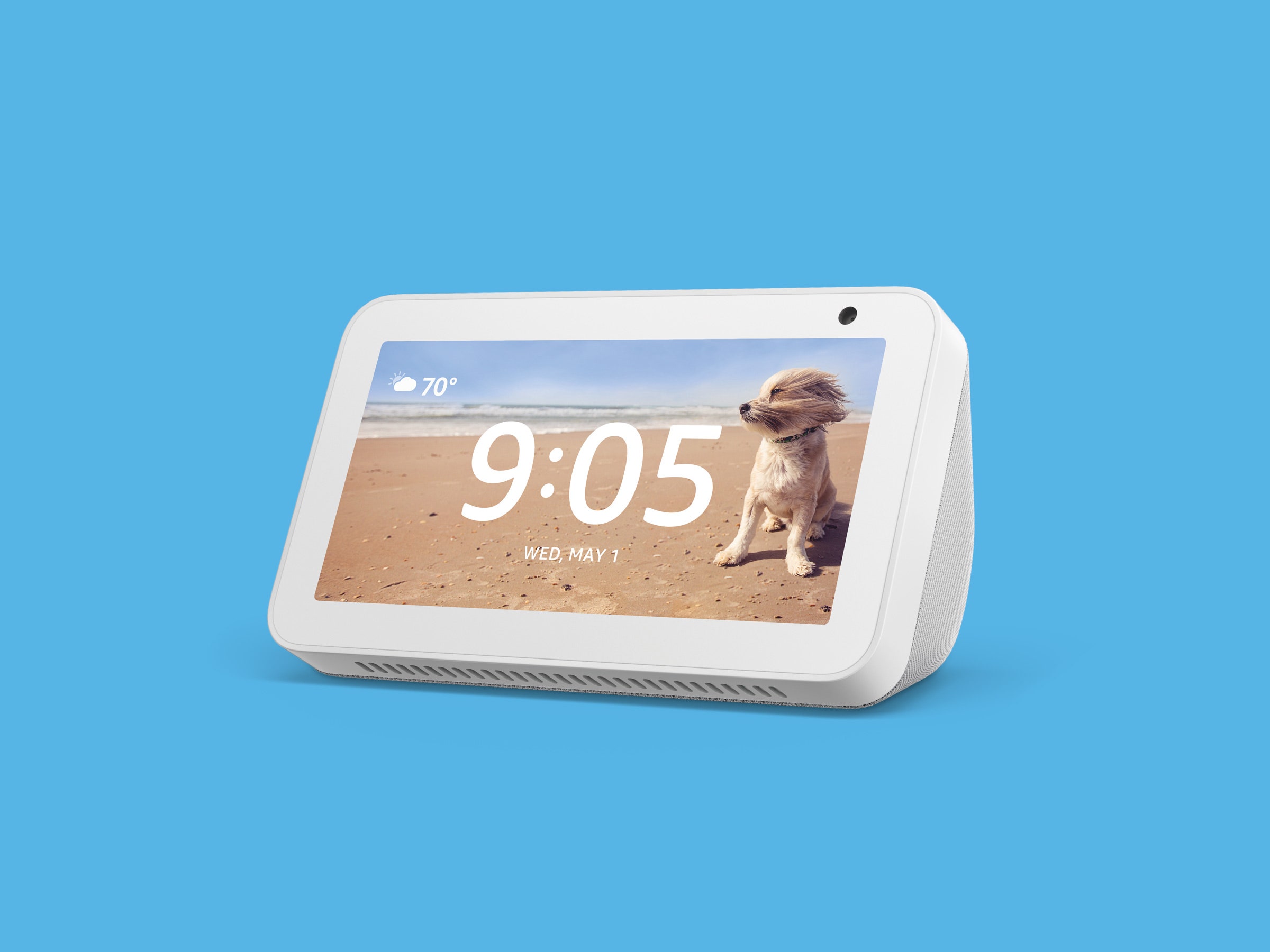 La pantalla inteligente Echo Show 5 con cámara de 2 MP y asistente de voz Alexa integrado está a la venta en Amazon con 50 dólares de descuento
