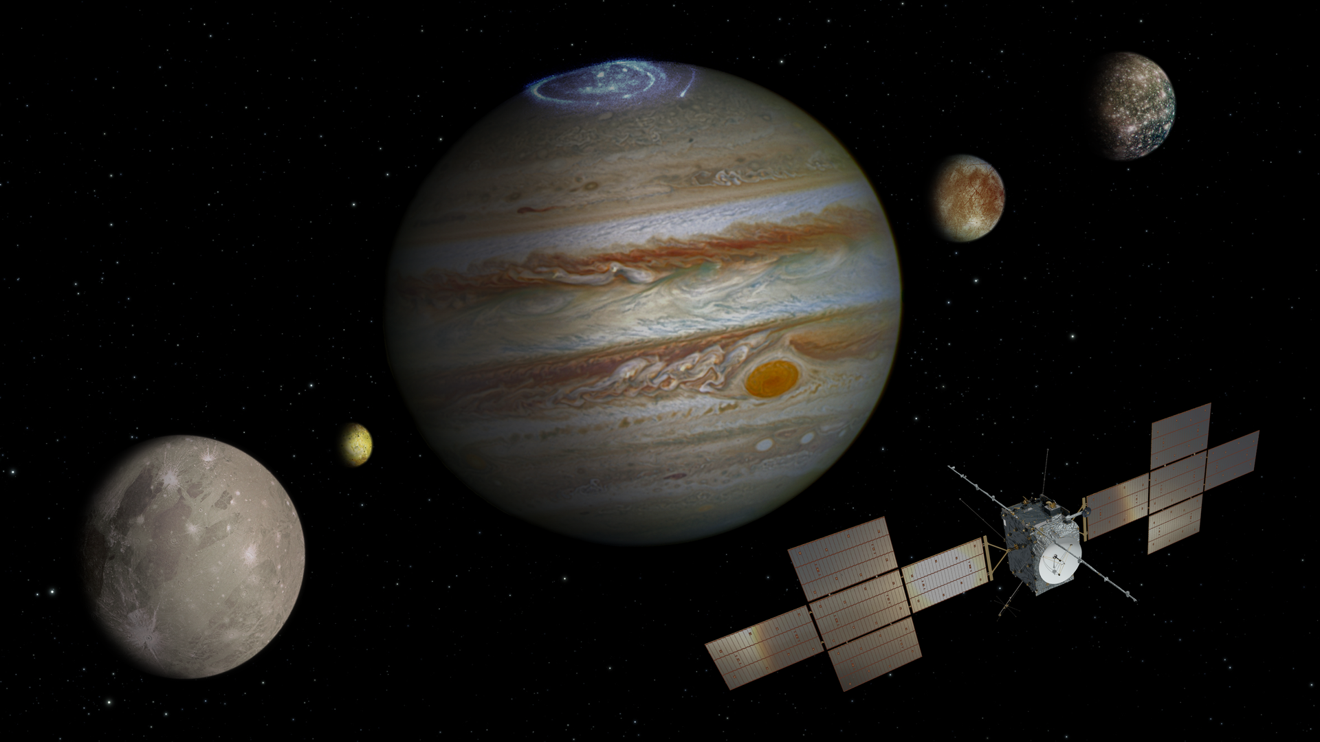 La estación interplanetaria JUICE despliega una antena que no amenaza la misión de búsqueda de vida en los satélites de Júpiter La estación interplanetaria JUICE despliega una antena que no amenaza la misión de búsqueda de vida en los satélites de Júpiter