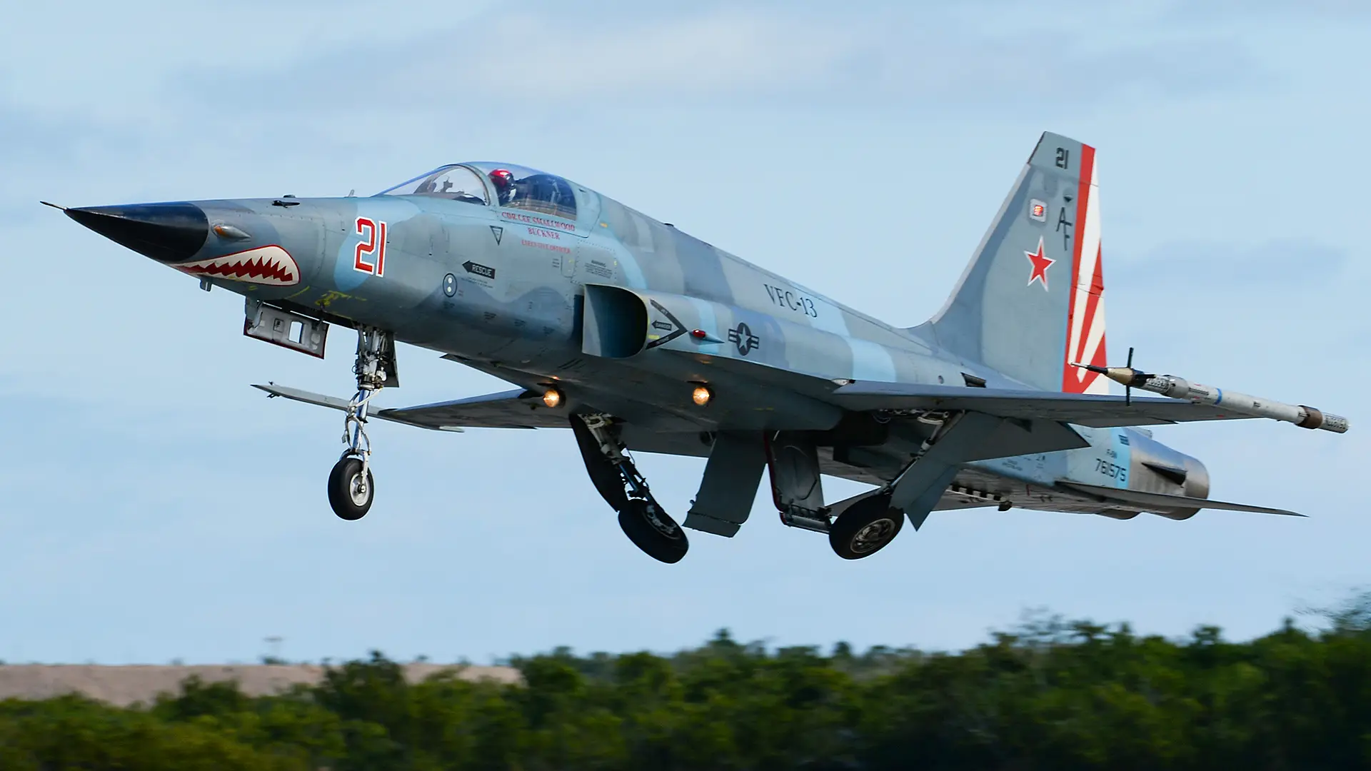 Un caza Northrop F-5N Tiger II de la Marina estadounidense se estrella en Florida Un caza Northrop F-5N Tiger II de la Marina estadounidense se estrella en Florida