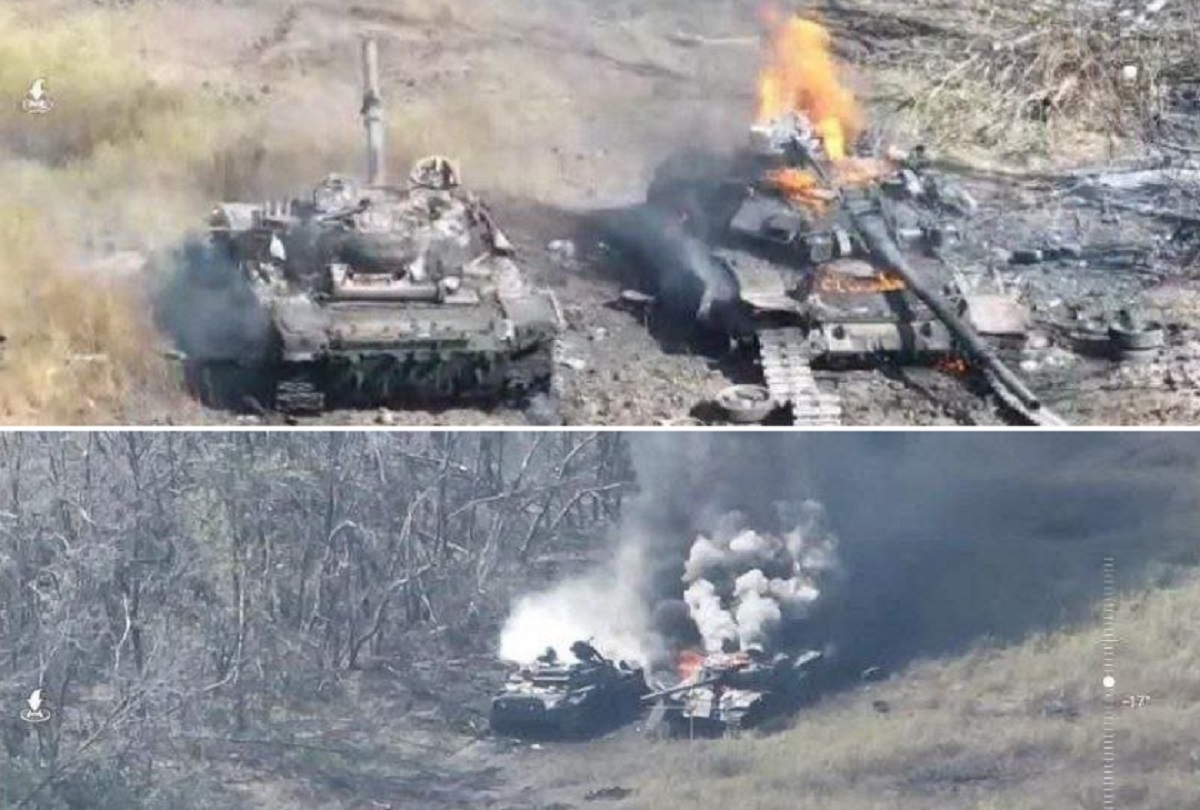 Un dron kamikaze de 500 dólares ha destruido un raro tanque ruso T-90A valorado en al menos 2,5 millones de dólares. Un dron kamikaze de 500 dólares ha destruido un raro tanque ruso T-90A valorado en al menos 2,5 millones de dólares.