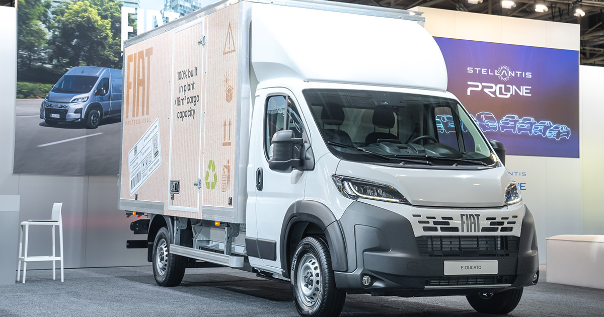 Fiat E-Ducato Cargo Box: Nuevo vehículo eléctrico en la IAA Transporte 2024