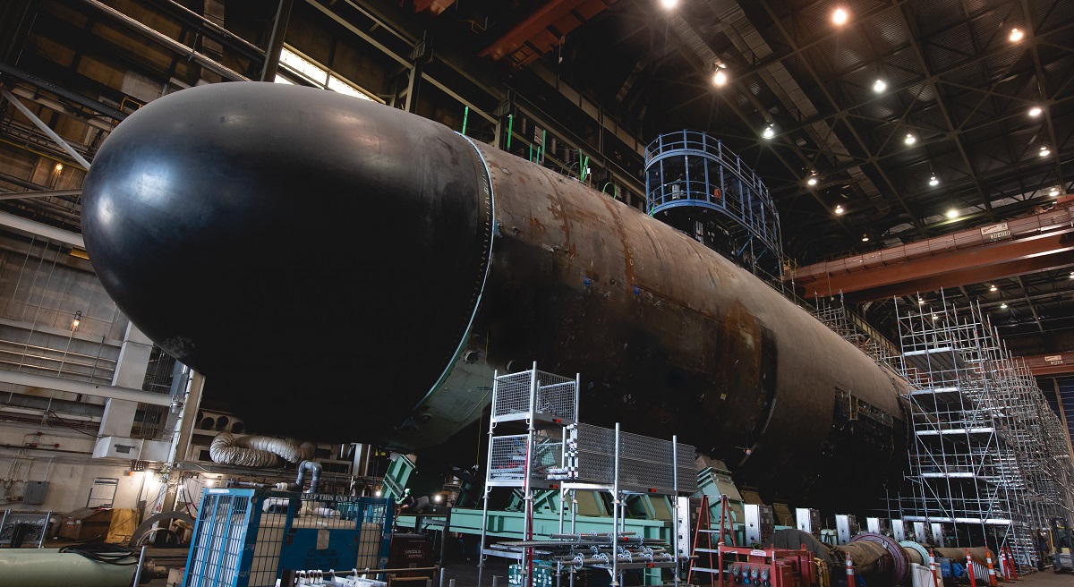 El NNS ha alcanzado un importante hito en la construcción del submarino nuclear de ataque de cuarta generación USS Arkansas, que recibirá 12 misiles de crucero Tomahawk. El NNS ha alcanzado un importante hito en la construcción del submarino nuclear de ataque de cuarta generación USS Arkansas, que recibirá 12 misiles de crucero Tomahawk.