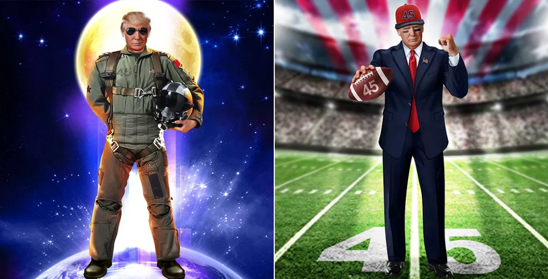 El NFT de Donald Trump es un Photoshop de imágenes de archivo de baja calidad de ropa de Amazon, pero todas las fichas se vendieron en 24 horas por casi 4,5 millones de dólares El NFT de Donald Trump es un Photoshop de imágenes de archivo de baja calidad de ropa de Amazon, pero todas las fichas se vendieron en 24 horas por casi 4,5 millones de dólares