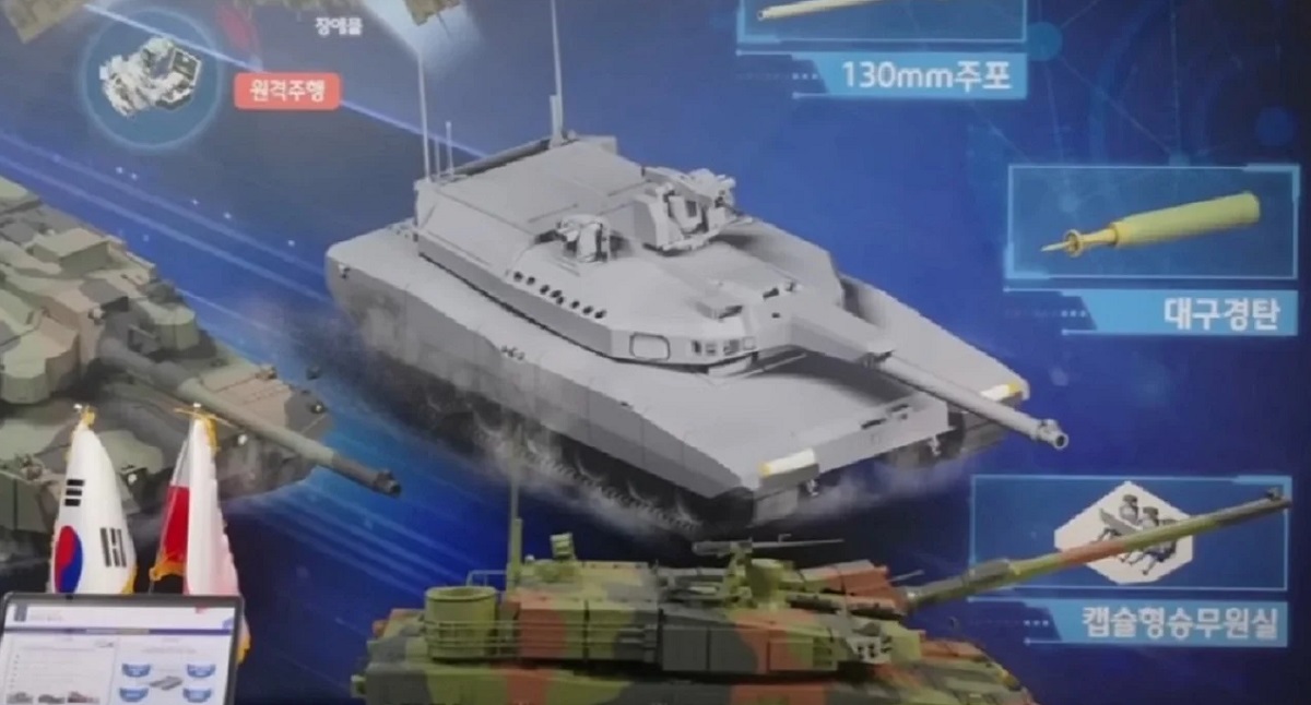 Hyundai Rotem revela el concepto del tanque surcoreano de nueva generación K3 con torreta no tripulada y cañón de 120/130 mm. Hyundai Rotem revela el concepto del tanque surcoreano de nueva generación K3 con torreta no tripulada y cañón de 120/130 mm.