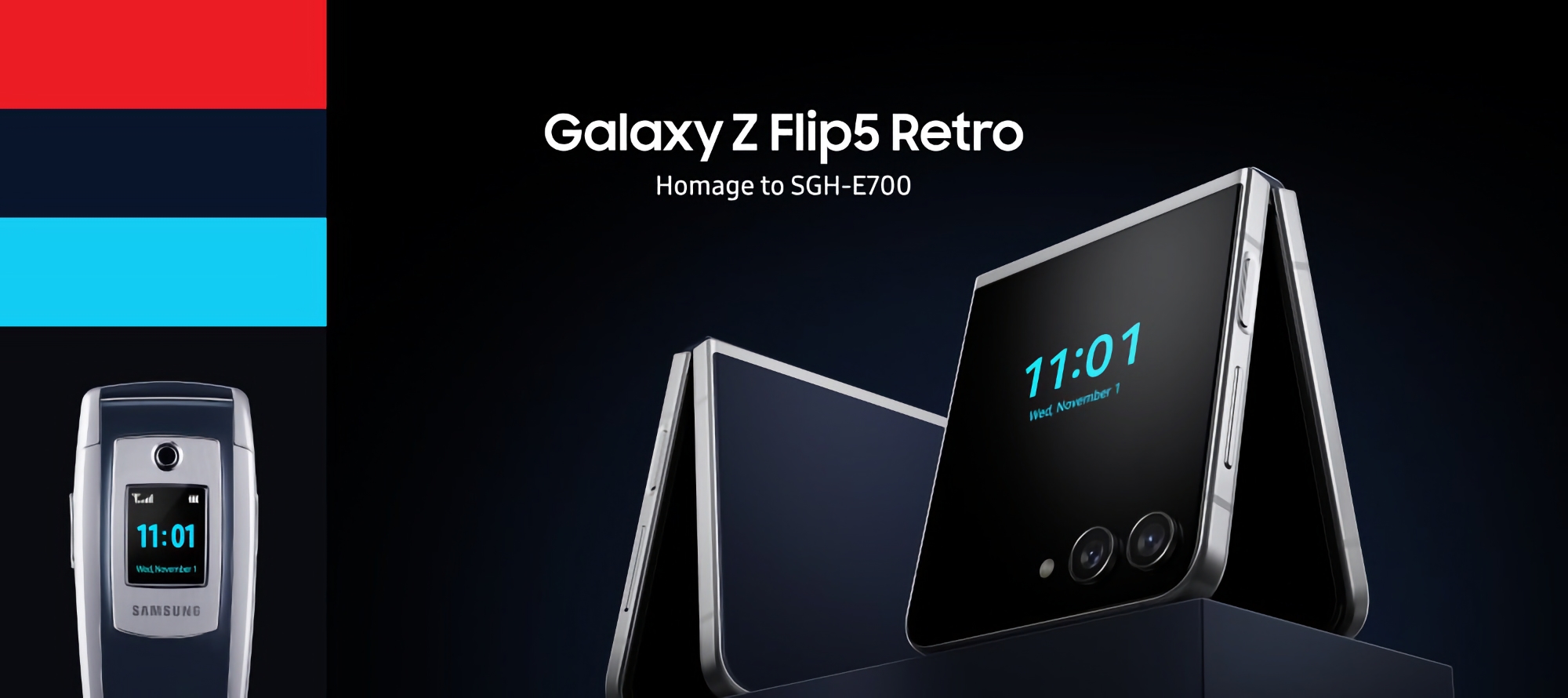 Un homenaje al Samsung E700 clamshell: Samsung ha presentado el Galaxy Flip 5 Retro Un homenaje al Samsung E700 clamshell: Samsung ha presentado el Galaxy Flip 5 Retro