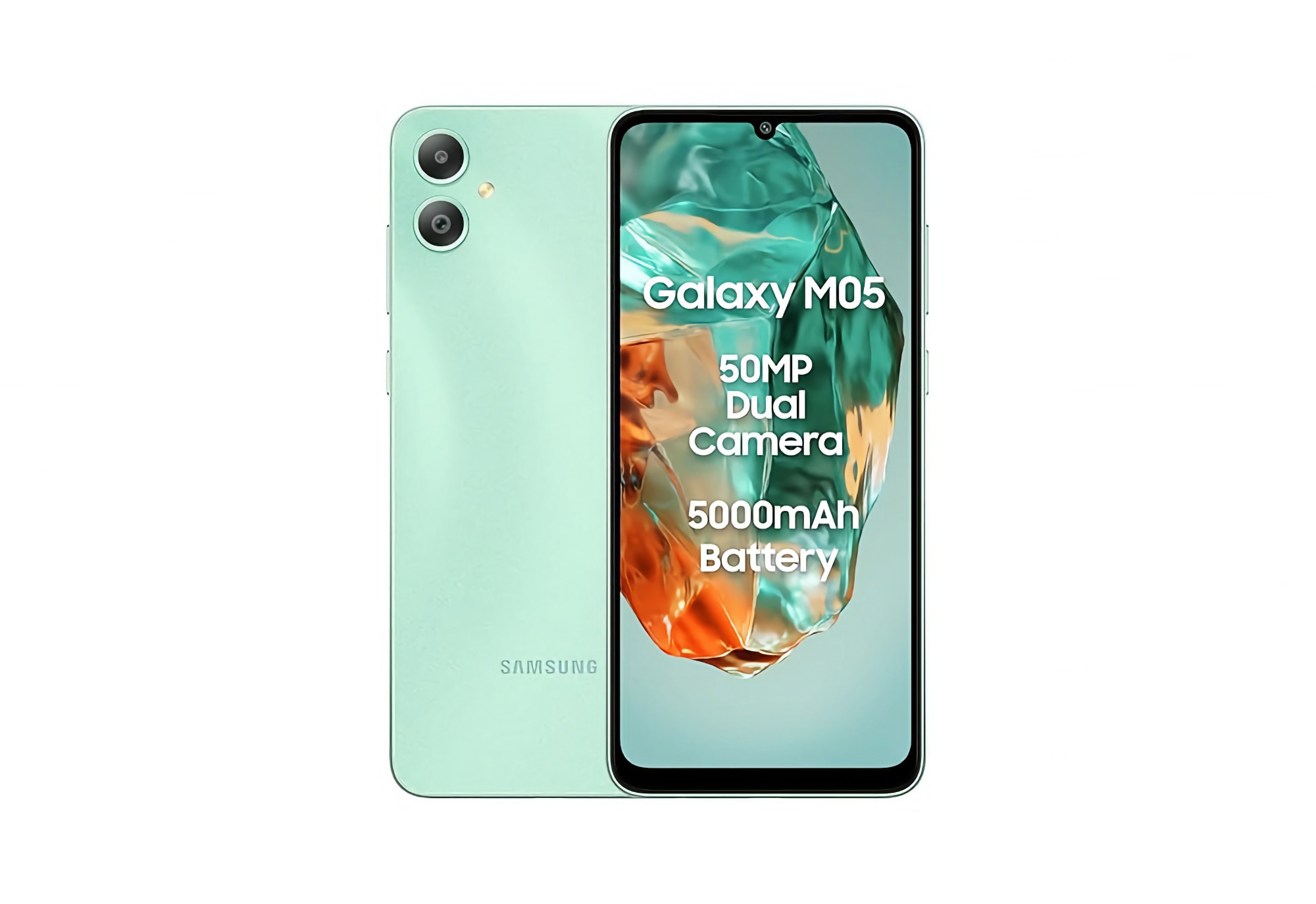 Así será el Samsung Galaxy M05 con cámara de 50 MP, batería de 5000 mAh y chip MediaTek Helio G85 Así será el Samsung Galaxy M05 con cámara de 50 MP, batería de 5000 mAh y chip MediaTek Helio G85