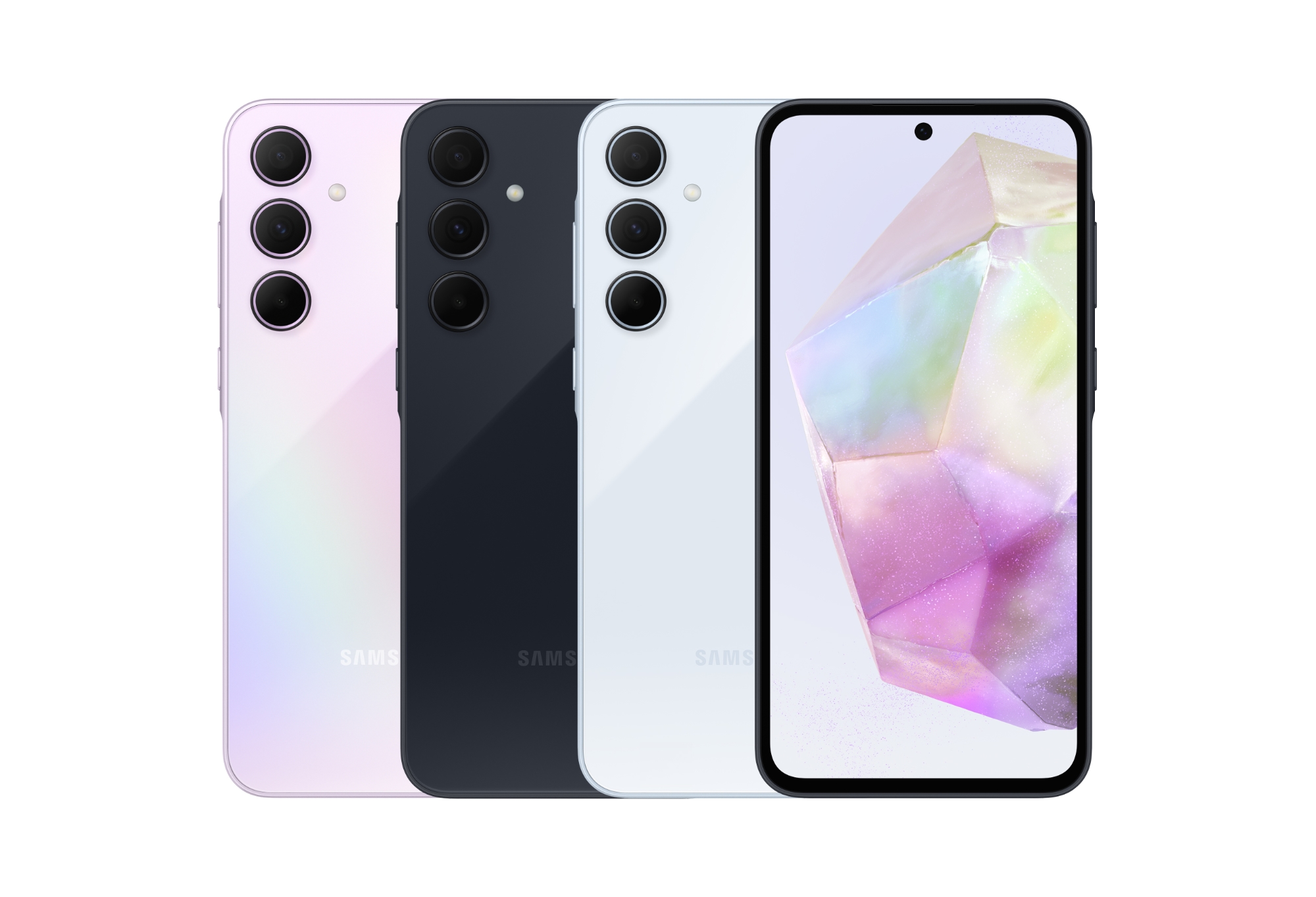 Samsung Galaxy A55 y Galaxy A35 han aparecido en renders de prensa oficiales Samsung Galaxy A55 y Galaxy A35 han aparecido en renders de prensa oficiales