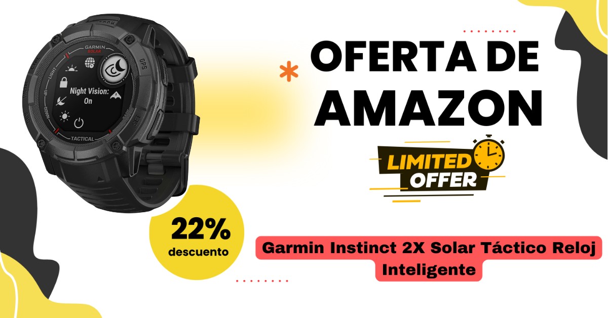 Presentamos el Garmin Instinct 2X Solar Tactical: El Compañero Perfecto para tus Expediciones al Aire Libre Garmin Instinct 2X Solar Tactical: Innovación en Relojes Inteligentes con GPS