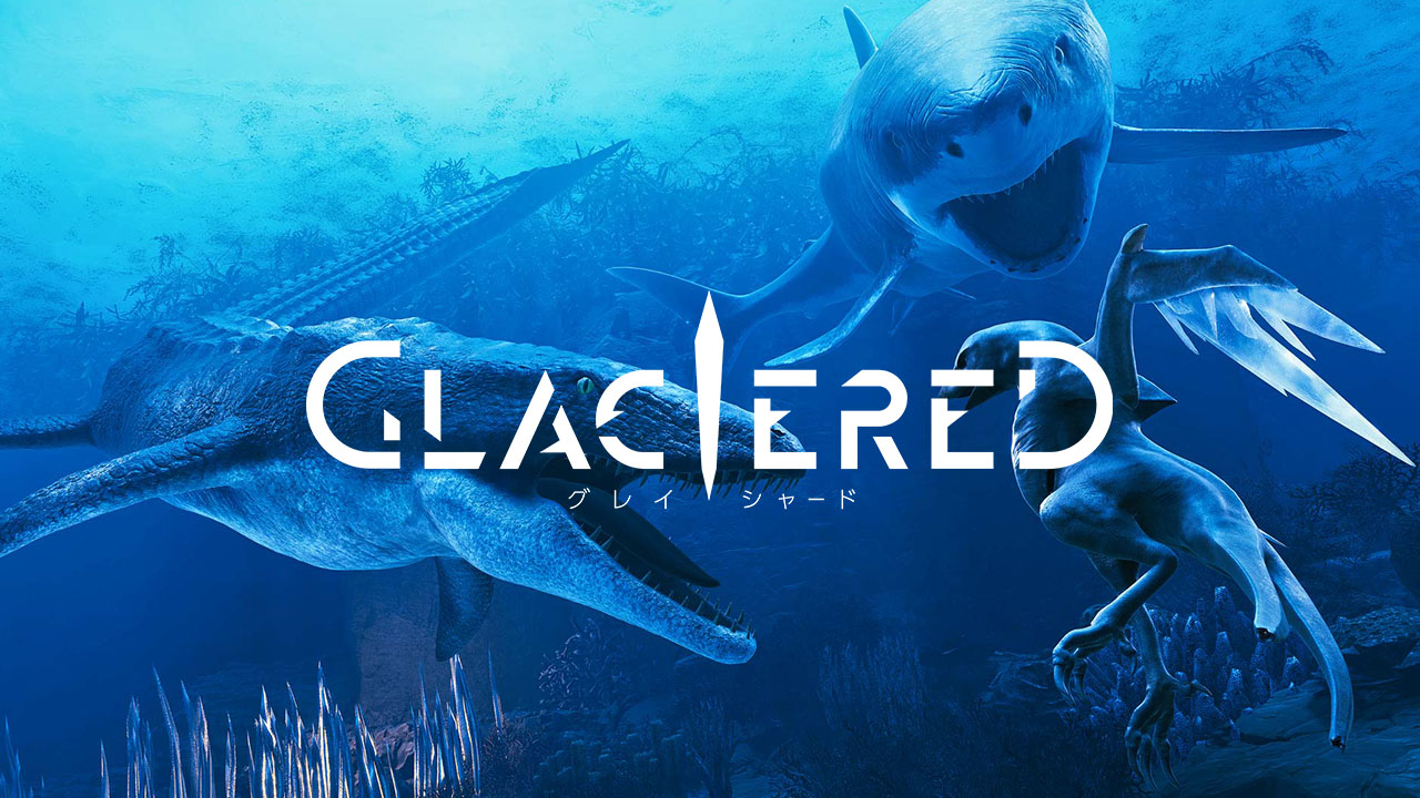 Anuncio de Glaciered - acción submarina sobre un óptico de dinosaurios en una Tierra congelada