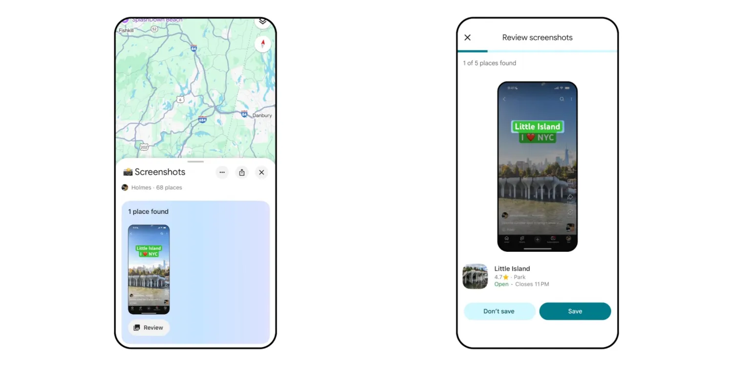Cómo la inteligencia artificial de Google Maps puede ayudarte a encontrar lugares utilizando sólo capturas de pantalla Google Maps incorpora la inteligencia artificial Gemini para encontrar ubicaciones en las capturas de pantalla