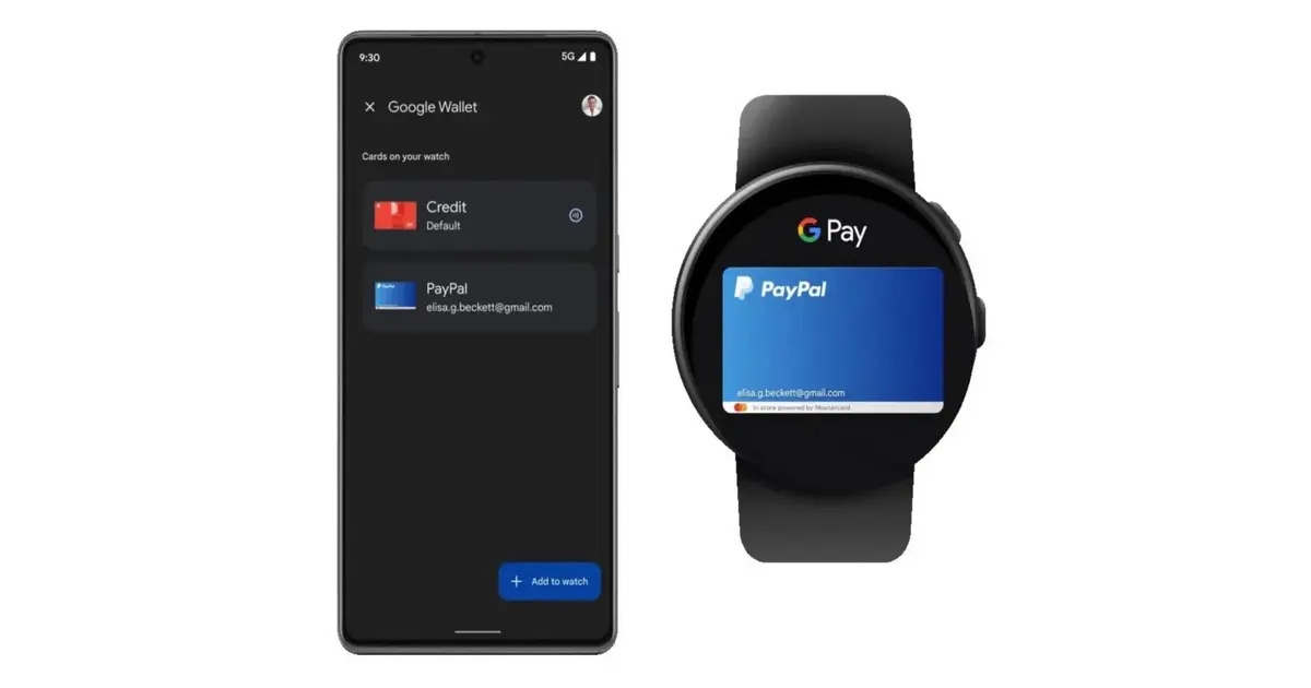 Google Wallet en Wear OS es compatible con PayPal Google Wallet en Wear OS es compatible con PayPal