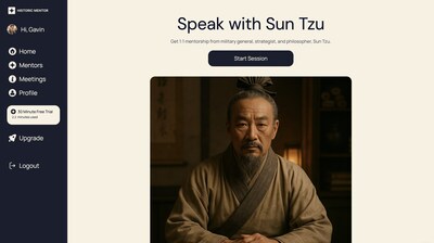 Diálogos históricos en vivo: Bienvenido al mundo de Historic Mentor Historic Mentor: ¡Habla con Marco Aurelio y Sun Tzu virtualmente!