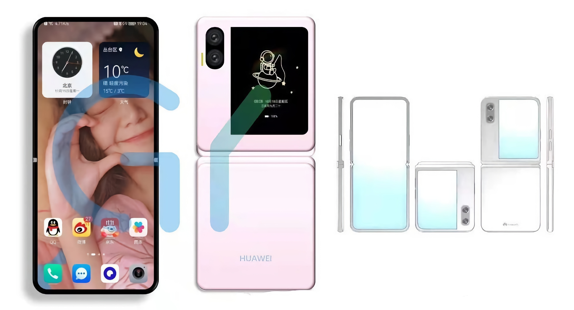 Mejor que Mate X2: el Huawei Mate V "clamshell" recibirá una bisagra de la nueva generación Mejor que Mate X2: el Huawei Mate V "clamshell" recibirá una bisagra de la nueva generación