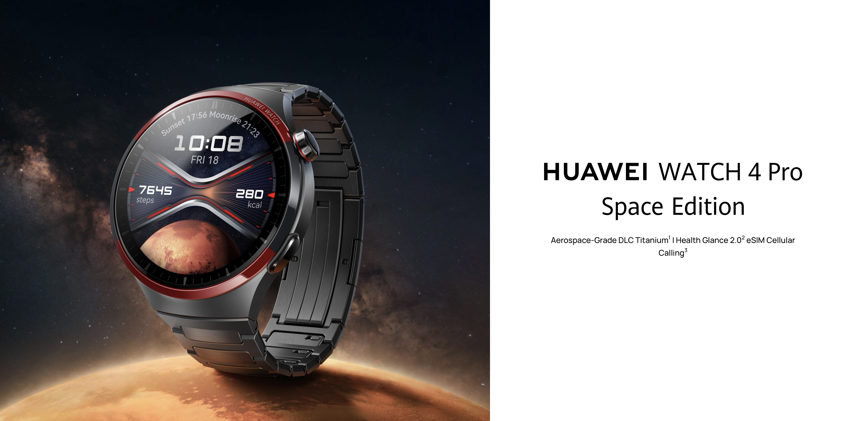 El Huawei Watch 4 Pro Space Edition con caja de titanio, cristal de zafiro y un precio de 649 euros ha hecho su debut mundial El Huawei Watch 4 Pro Space Edition con caja de titanio, cristal de zafiro y un precio de 649 euros ha hecho su debut mundial