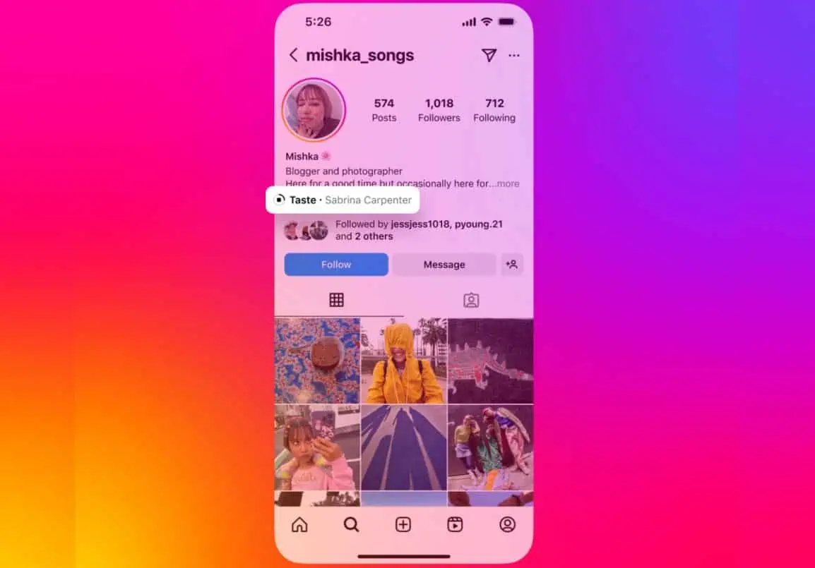 Instagram ya permite añadir canciones a tu perfil Instagram ya permite añadir canciones a tu perfil