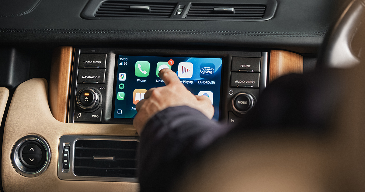 Evolución táctil: cómo la tercera generación del Range Rover se reunió con la pantalla original