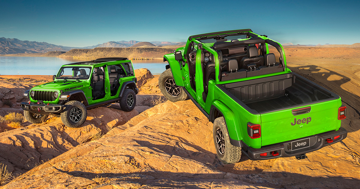 'Mojito Green': cuando un gordito batido verde conquista los todoterrenos Jeep En verde: El nuevo color "Verde Mojito" refresca los Jeep Gladiator y Wrangler 2025.
