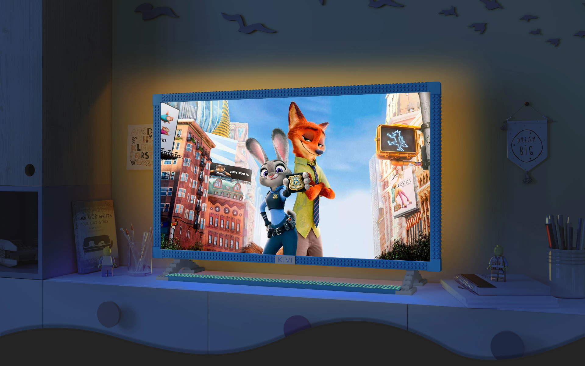 KIVI KidsTV: un televisor para niños al que no le asusta que le den con una pelota, dibujar con un rotulador y que es compatible con LEGO. KIVI KidsTV: un televisor para niños al que no le asusta que le den con una pelota, dibujar con un rotulador y que es compatible con LEGO.