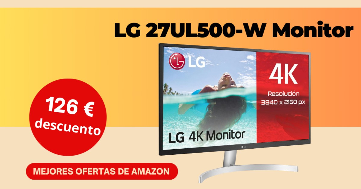 Monitor LG 27UL500-W - ¡descuento limitado de 126 €! Monitor LG 27UL500-W - ¡descuento limitado de 126 €!