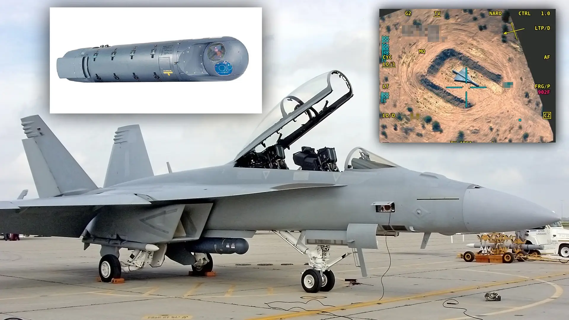Los aviones de ataque F/A-18 Super Hornet reciben el sistema de guiado láser LITENING Los aviones de ataque F/A-18 Super Hornet reciben el sistema de guiado láser LITENING