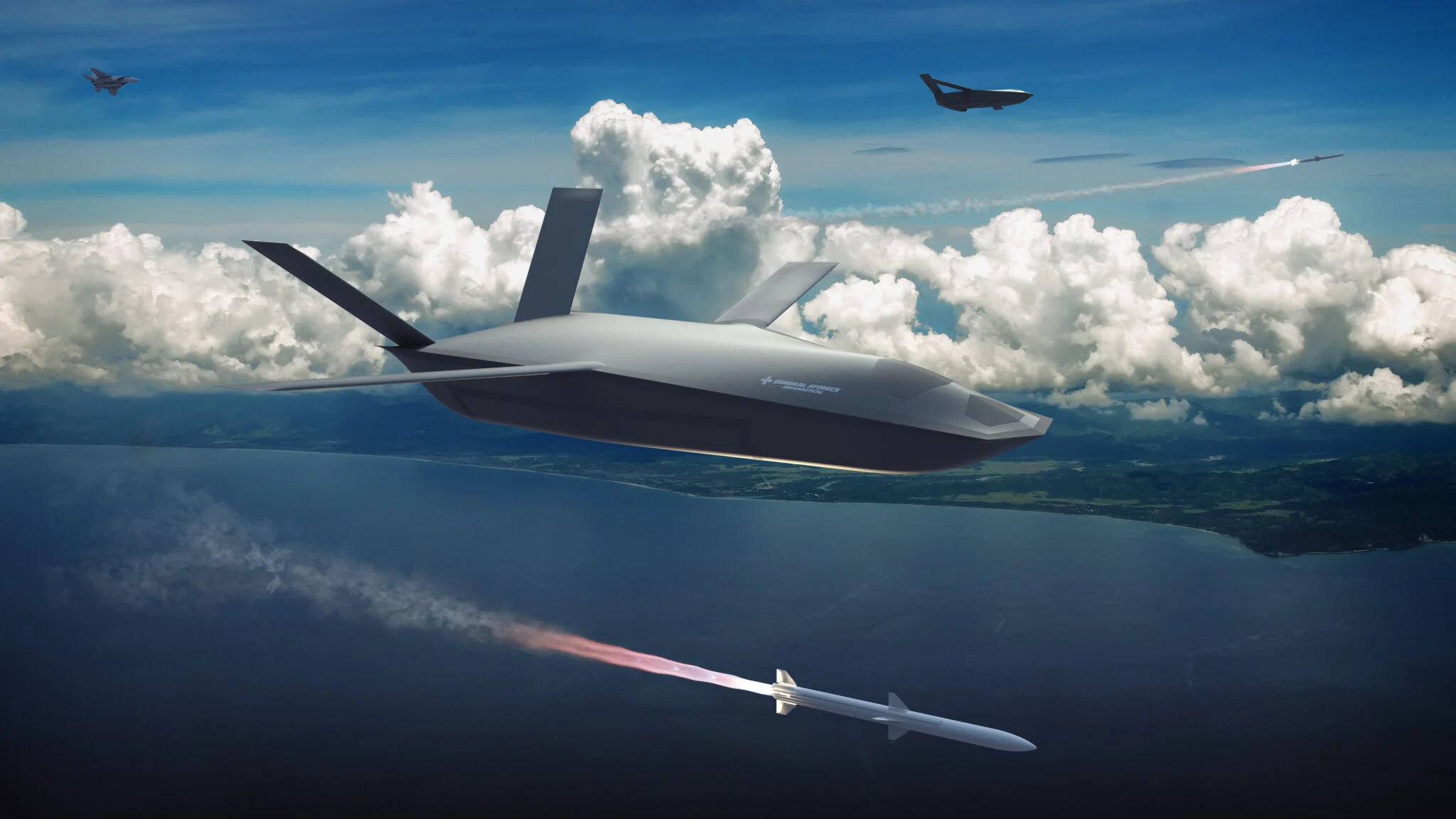 General Atomics desarrolla drones LongShot con misiles para lanzar desde grandes aviones General Atomics desarrolla drones LongShot con misiles para lanzar desde grandes aviones