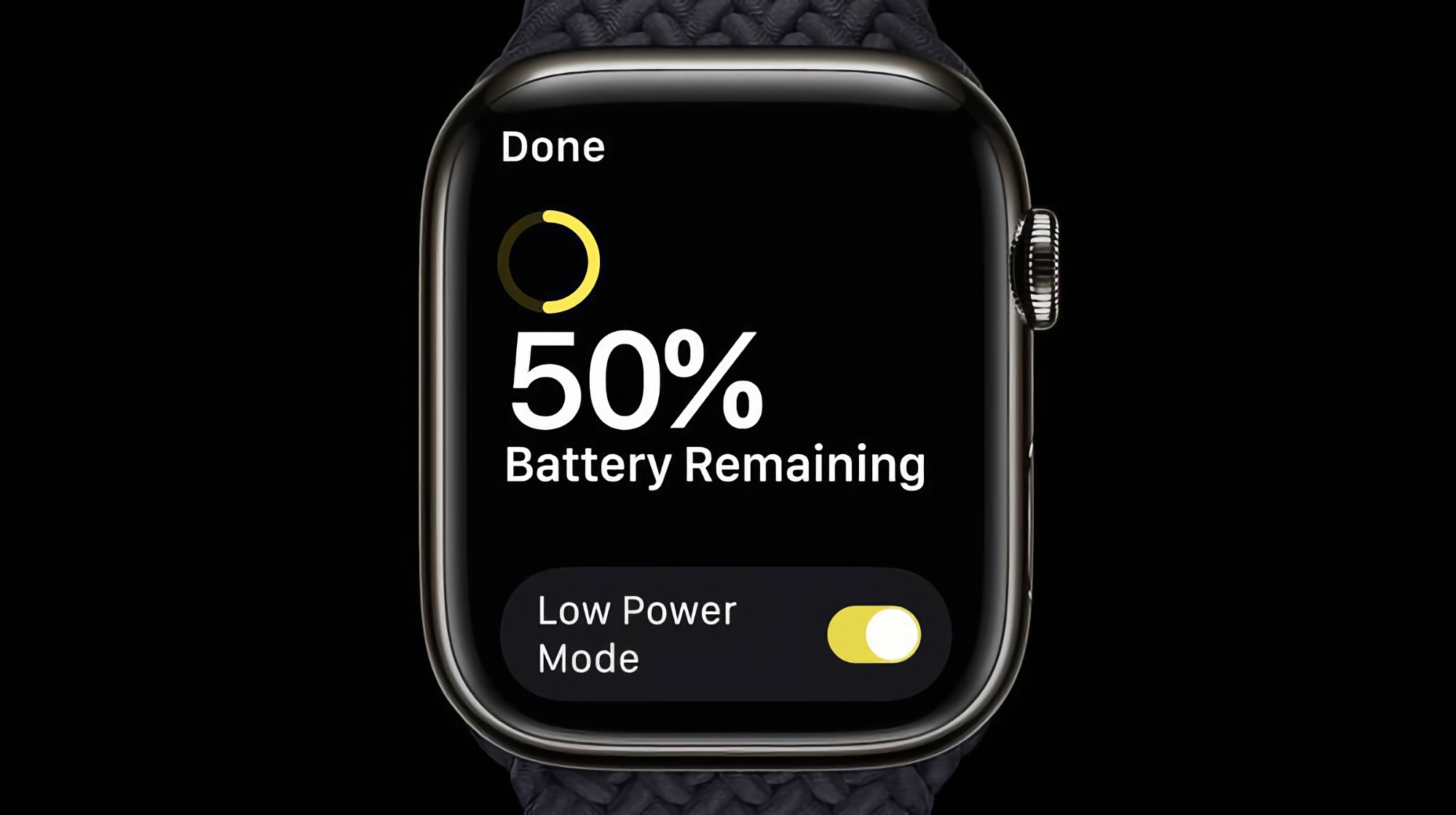 Apple reveló cómo funciona el nuevo modo de ahorro de energía en el Apple Watch con watchOS 9 Apple reveló cómo funciona el nuevo modo de ahorro de energía en el Apple Watch con watchOS 9