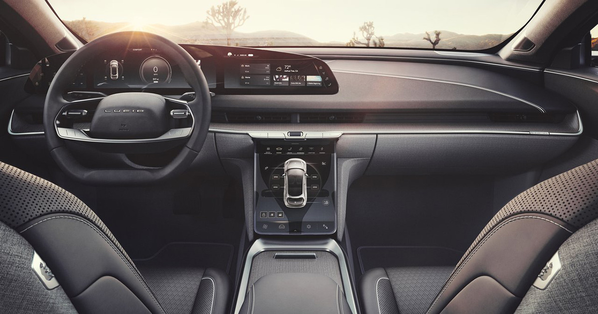 Lucid Air 2021: Reinventar el ideal en el mundo del interior del automóvil Una mirada bajo el capó: interior de la berlina Lucid Air 2021