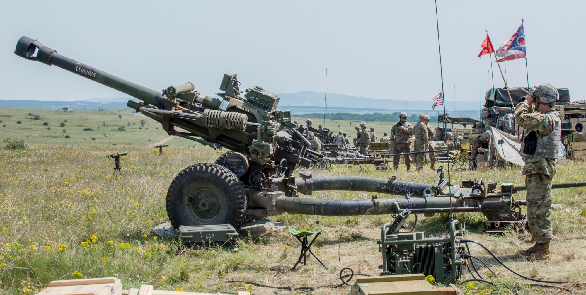 Los soldados ucranianos aprenden a utilizar los obuses americanos M119A3, la versión más moderna del M119 con un sistema de control de fuego digital Los soldados ucranianos aprenden a utilizar los obuses americanos M119A3, la versión más moderna del M119 con un sistema de control de fuego digital