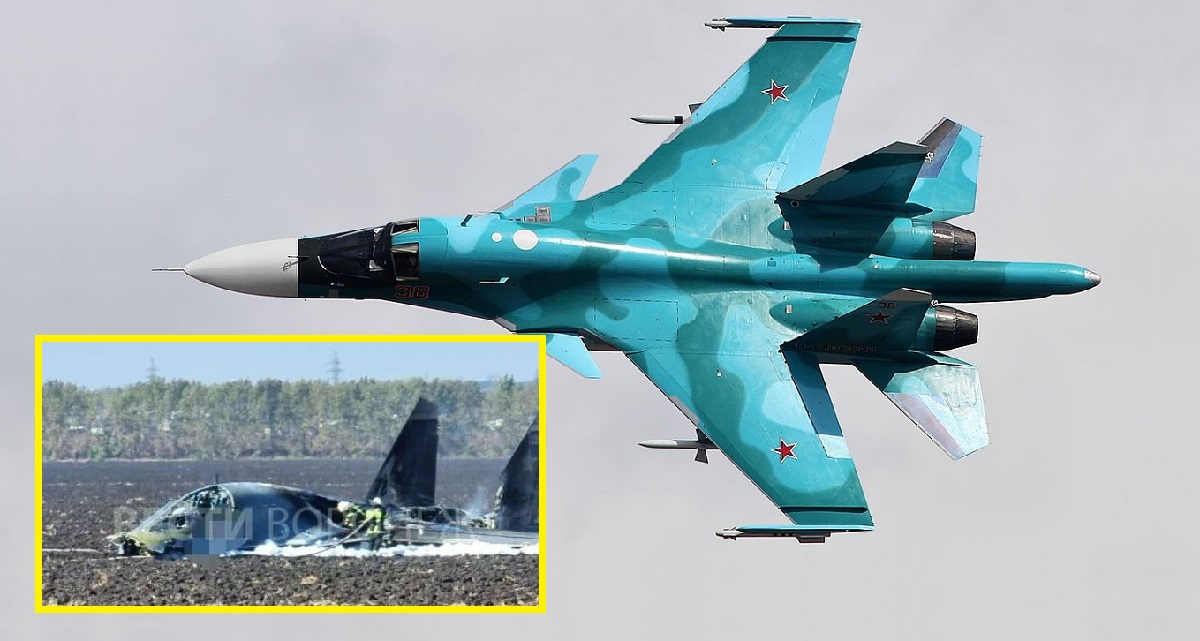 un cazabombardero supersónico Su-34 de la generación 4++ valorado en hasta 50 millones de dólares se estrella en rusia un cazabombardero supersónico Su-34 de la generación 4++ valorado en hasta 50 millones de dólares se estrella en rusia