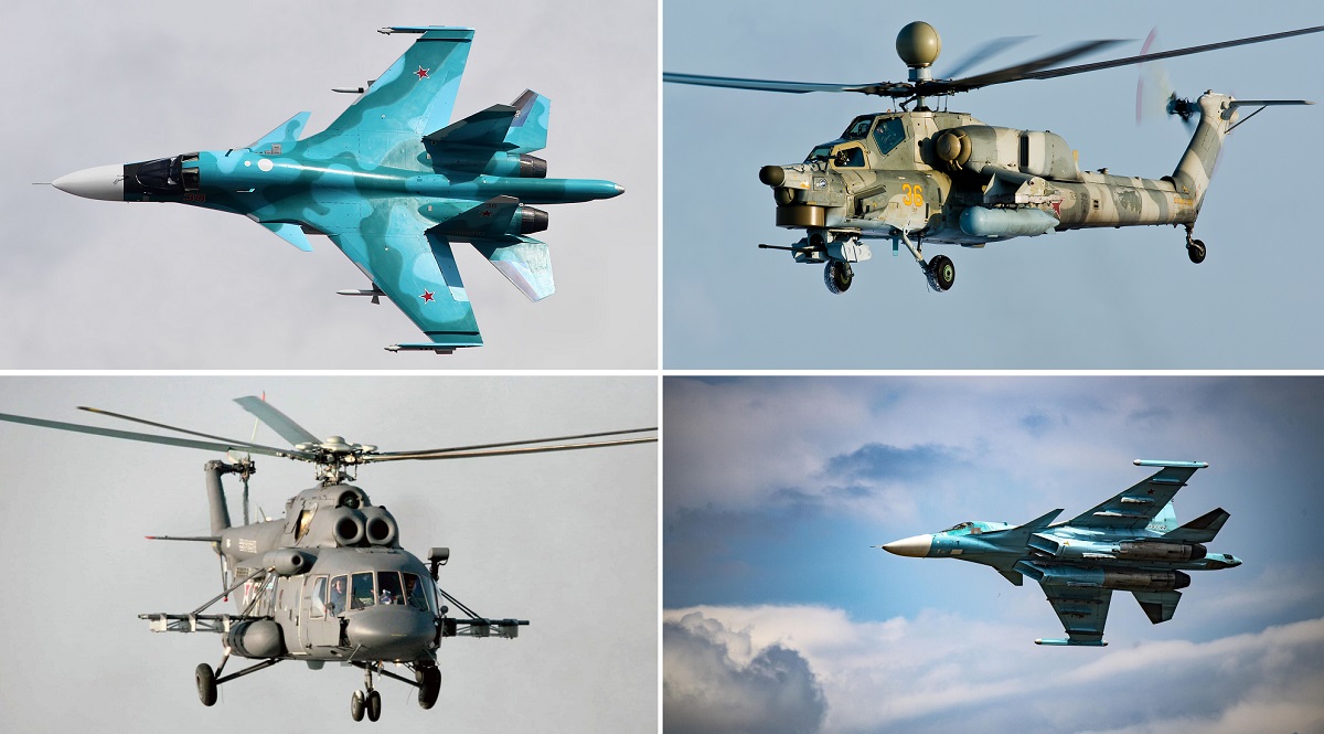 helicópteros Mi-8, Mi-24 y dos cazas Su-34 generación 4++ derribados en rusia por valor de hasta 100 millones de dólares helicópteros Mi-8, Mi-24 y dos cazas Su-34 generación 4++ derribados en rusia por valor de hasta 100 millones de dólares