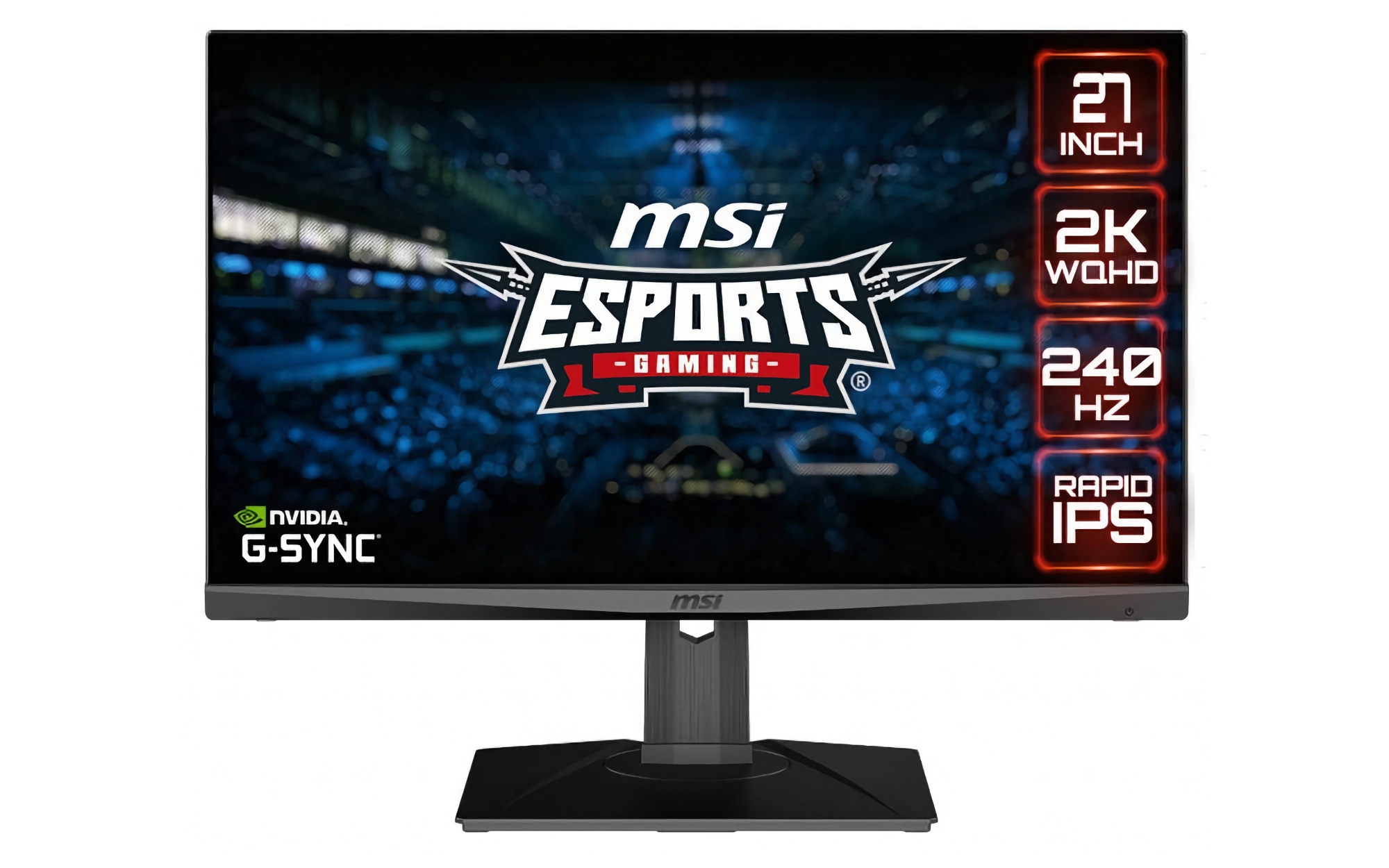MSI Optix G274QPX: monitor para juegos con pantalla IPS 2K a 270 Hz y compatibilidad con Nvidia G-Sync por 380 dólares