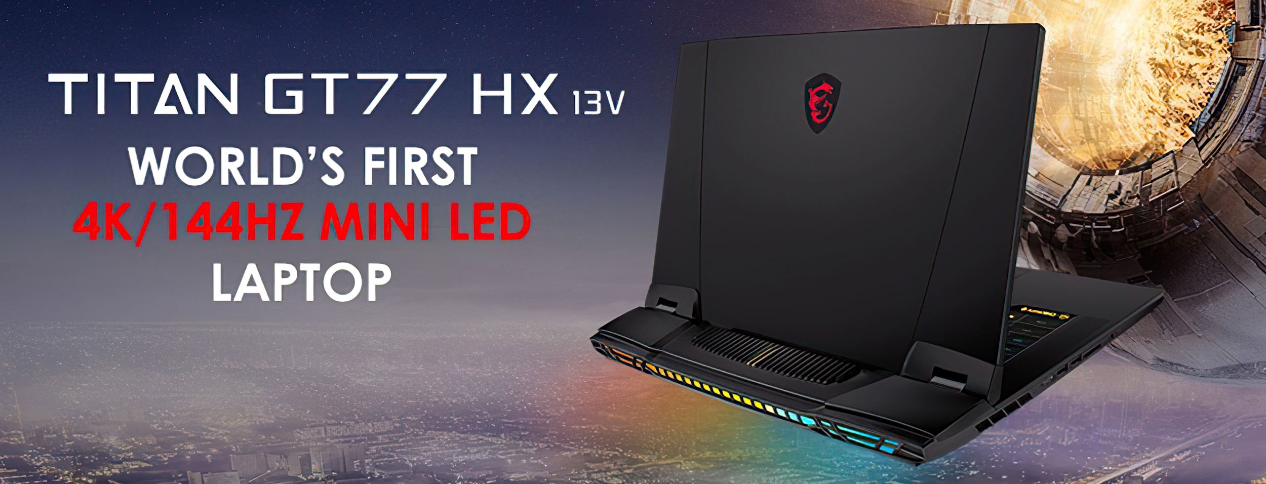 MSI anuncia el primer portátil gaming del mundo con pantalla Mini LED 4K a 144 Hz