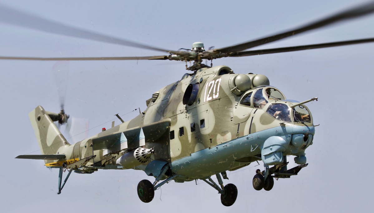 Las Fuerzas Armadas destruyen un helicóptero de ataque ruso Mi-24 valorado en más de 12 millones de dólares Las Fuerzas Armadas destruyen un helicóptero de ataque ruso Mi-24 valorado en más de 12 millones de dólares