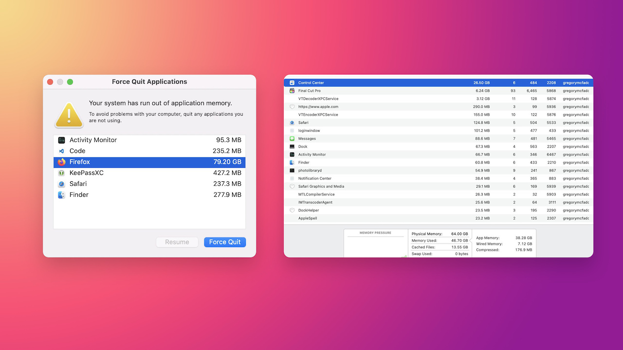 Los usuarios denuncian problemas de "fugas de memoria" tras actualizar a macOS Monterey Los usuarios denuncian problemas de "fugas de memoria" tras actualizar a macOS Monterey