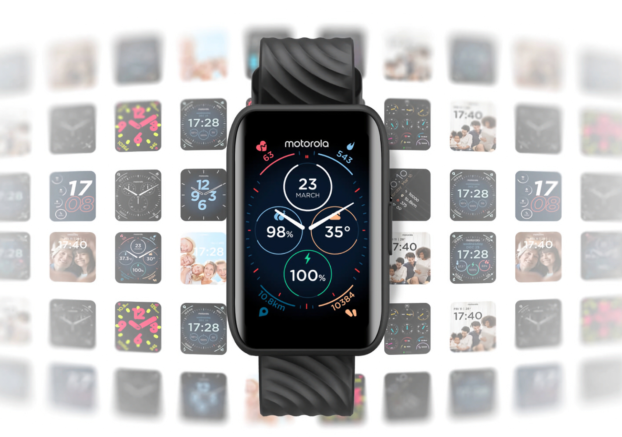 Moto Watch 40: pantalla LCD, protección IP67, sensor de SpO2, Moto Watch OS y hasta 10 días de batería por 65 dólares