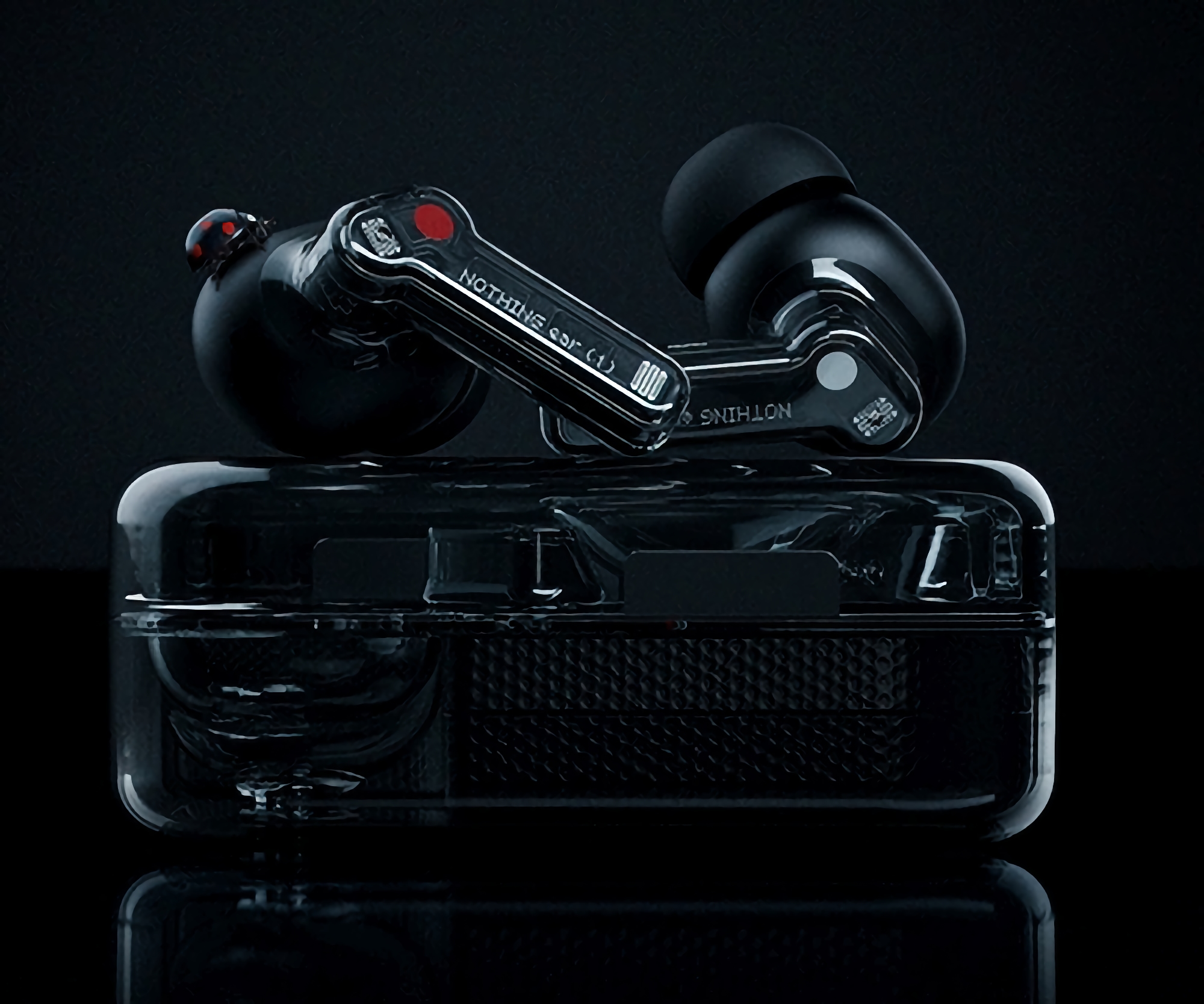 Un informante mostró cómo se verán los auriculares Nothing Ear (1) de TWS en negro Un informante mostró cómo se verán los auriculares Nothing Ear (1) de TWS en negro