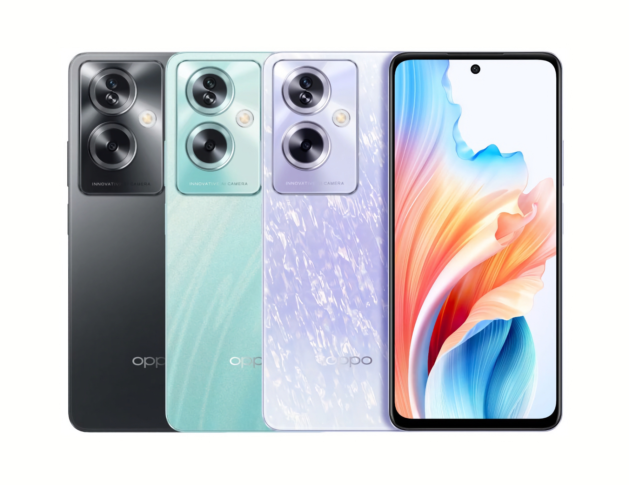 OPPO A2 5G: pantalla LCD de 90 Hz, chip MediaTek Dimensity 6020, hasta 512 GB de almacenamiento, cámara de 50 MP y un precio a partir de 232 €.