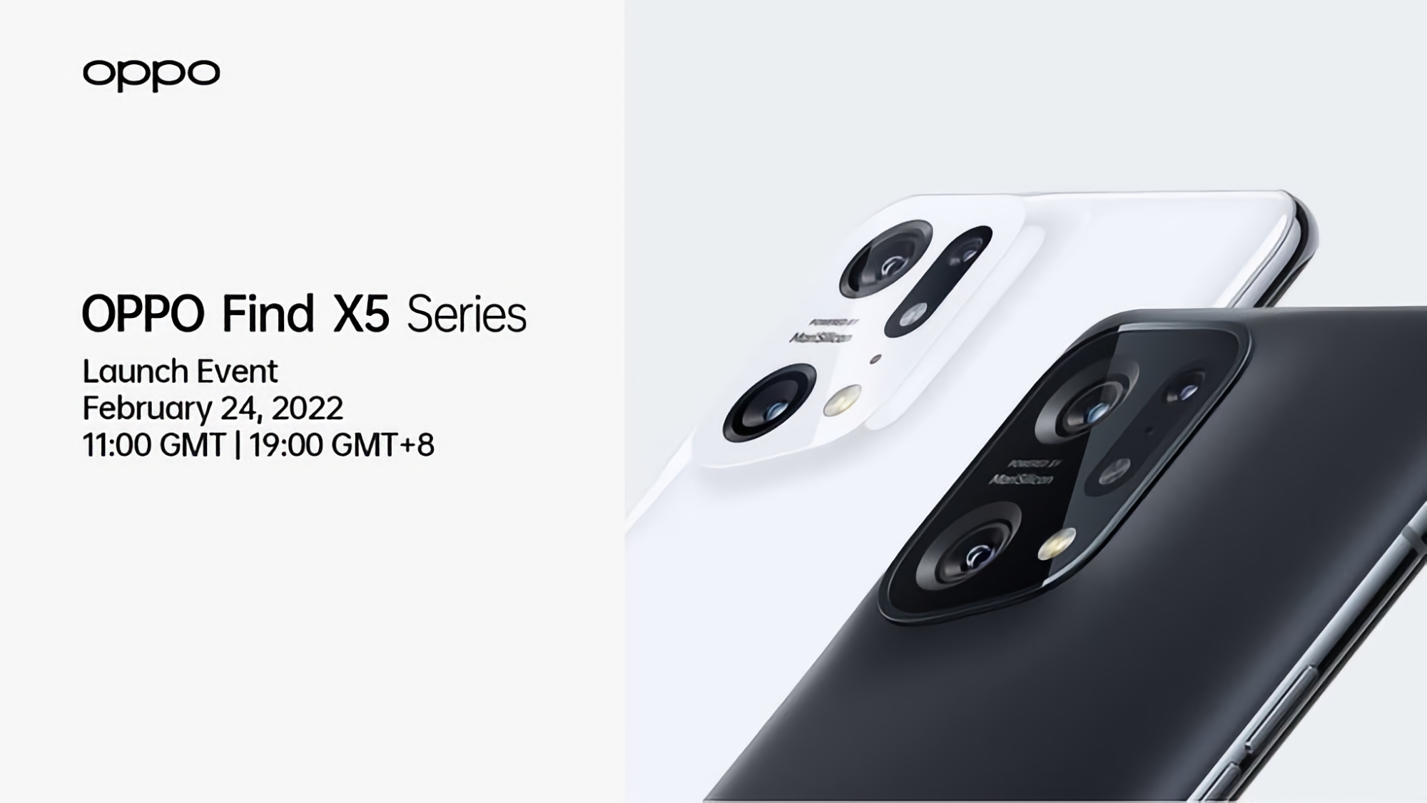 Antes de lo esperado: la serie insignia de teléfonos inteligentes OPPO Find X5 se presentará el 24 de febrero Antes de lo esperado: la serie insignia de teléfonos inteligentes OPPO Find X5 se presentará el 24 de febrero