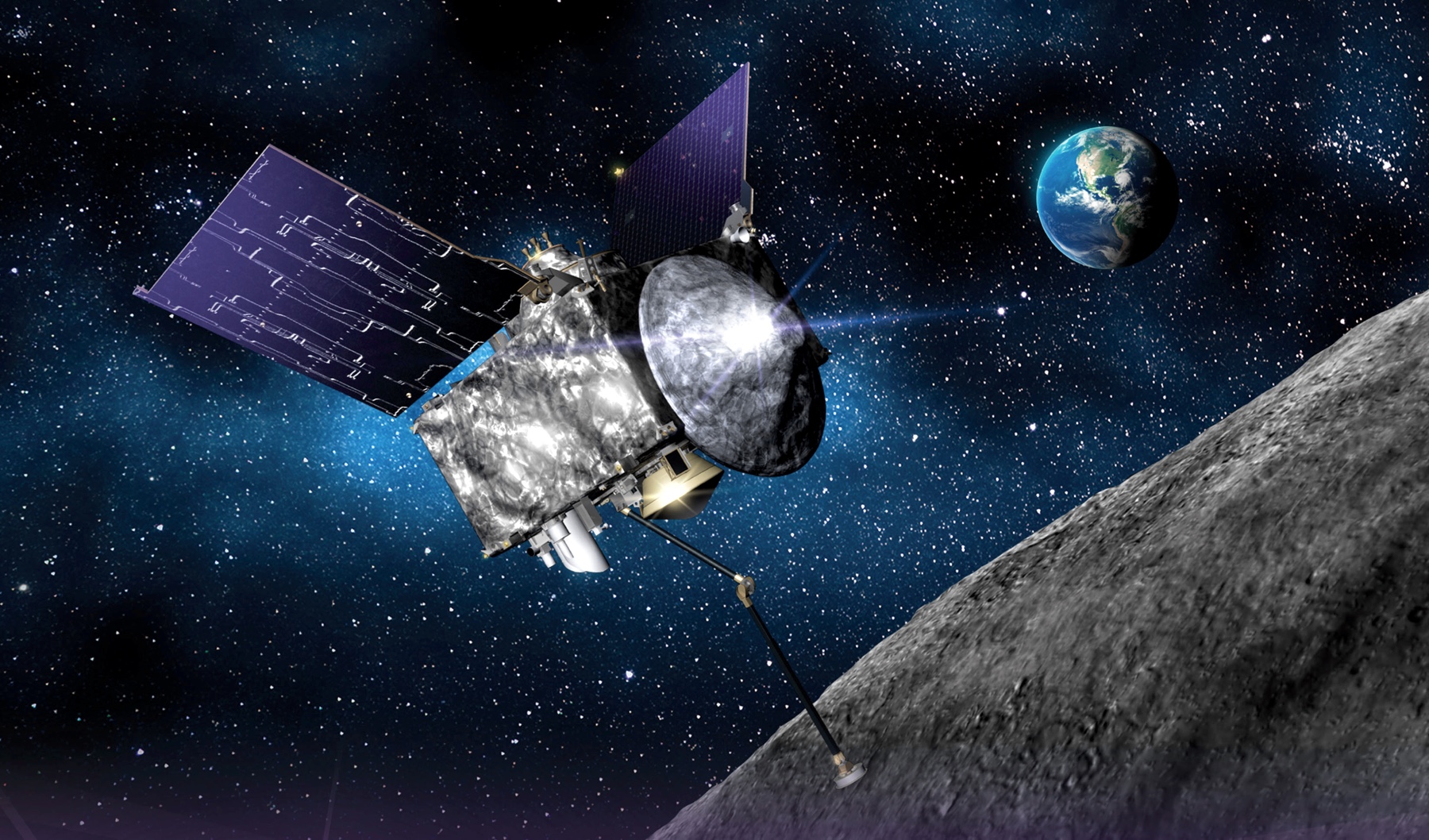 La superficie del asteroide en el que aterrizó la sonda OSIRIS-REx de la NASA era como un "pozo de bolas de plástico La superficie del asteroide en el que aterrizó la sonda OSIRIS-REx de la NASA era como un "pozo de bolas de plástico