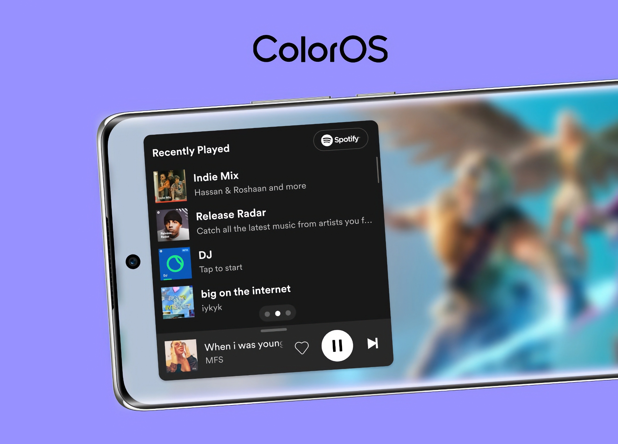 El modo de juego de los smartphones OnePlus y OPPO es compatible con el reproductor de Spotify