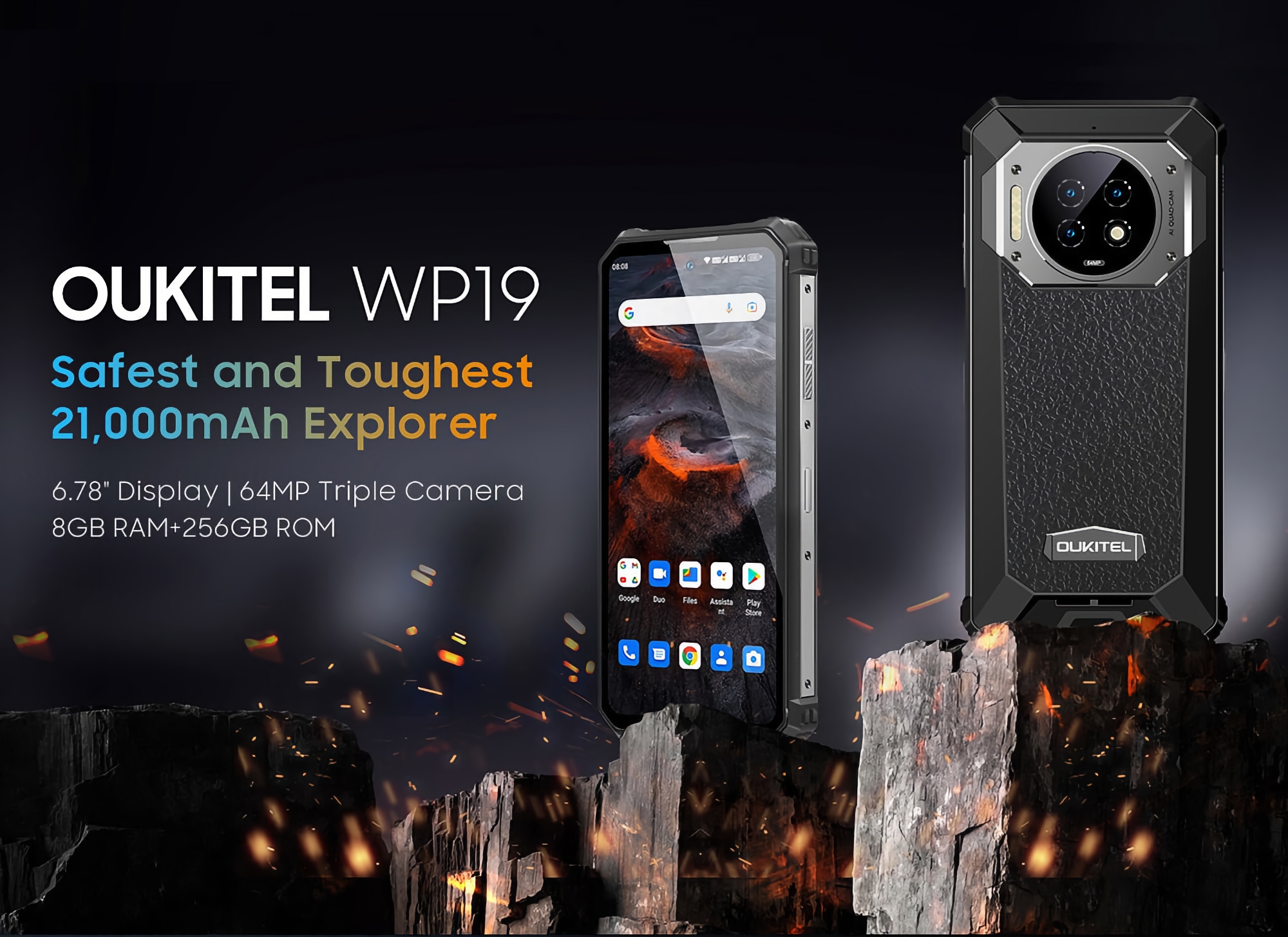 Oukitel WP19: smartphone resistente con batería de 21.000 mAh y cámara de visión nocturna Oukitel WP19: smartphone resistente con batería de 21.000 mAh y cámara de visión nocturna
