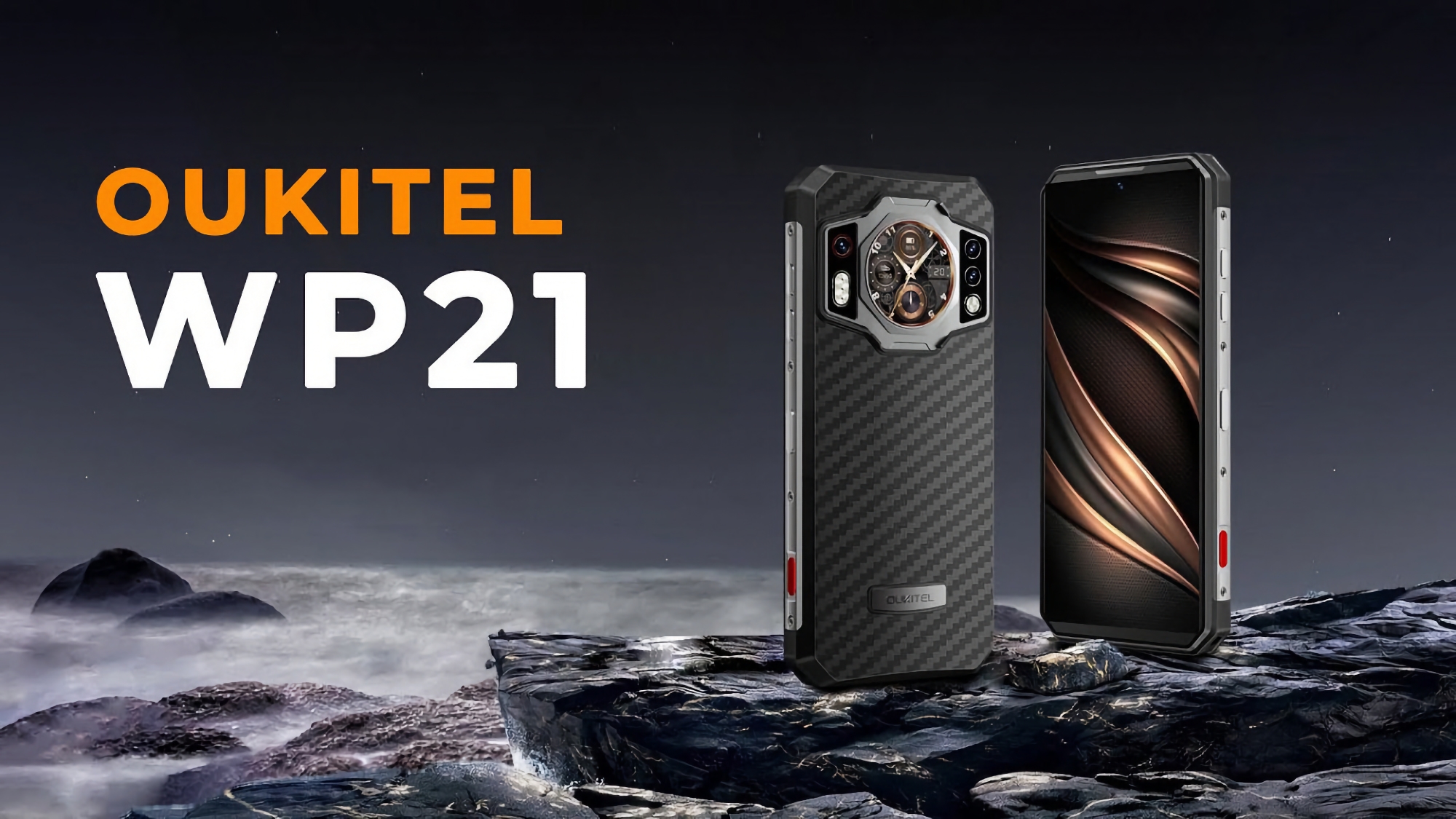 Oukitel WP21: Smartphone a prueba de golpes con dos pantallas, batería de 9800 mAh, protección P68/IP69K y cámara de visión nocturna Oukitel WP21: Smartphone a prueba de golpes con dos pantallas, batería de 9800 mAh, protección P68/IP69K y cámara de visión nocturna