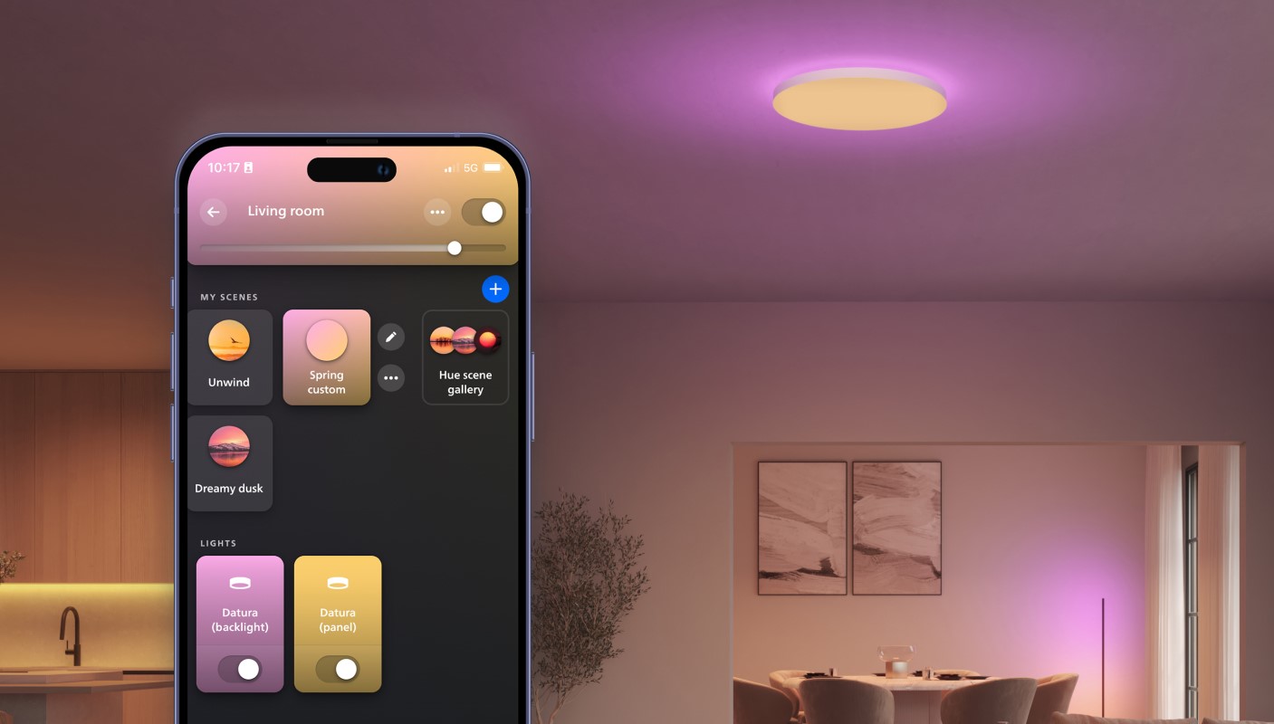 Philips Hue presenta las nuevas lámparas de techo Datura en EE.UU.