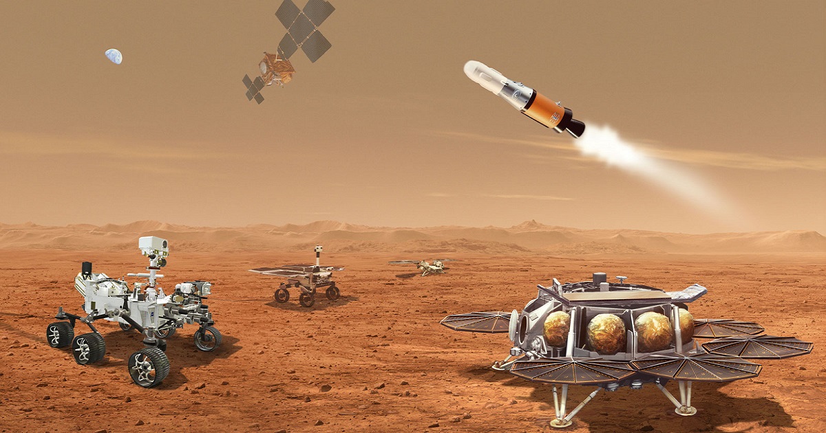 La NASA mostró cómo entregará muestras de suelo de Marte a la Tierra mediante el vehículo de ascenso a Marte
