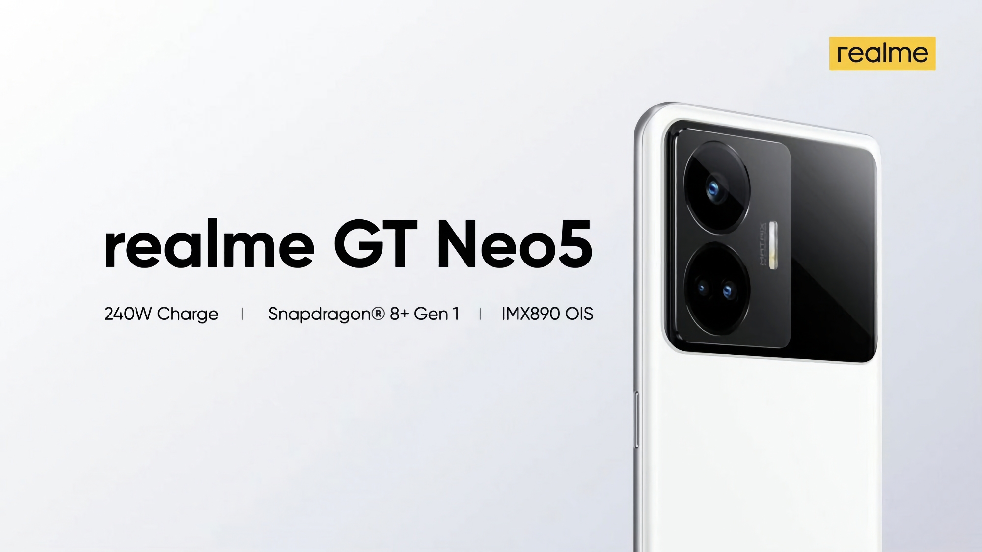 Rumores: El lanzamiento mundial del realme GT Neo 5 con chip Snapdragon 8+ Gen 1 y carga de 240W será en el MWC 2023 Rumores: El lanzamiento mundial del realme GT Neo 5 con chip Snapdragon 8+ Gen 1 y carga de 240W será en el MWC 2023
