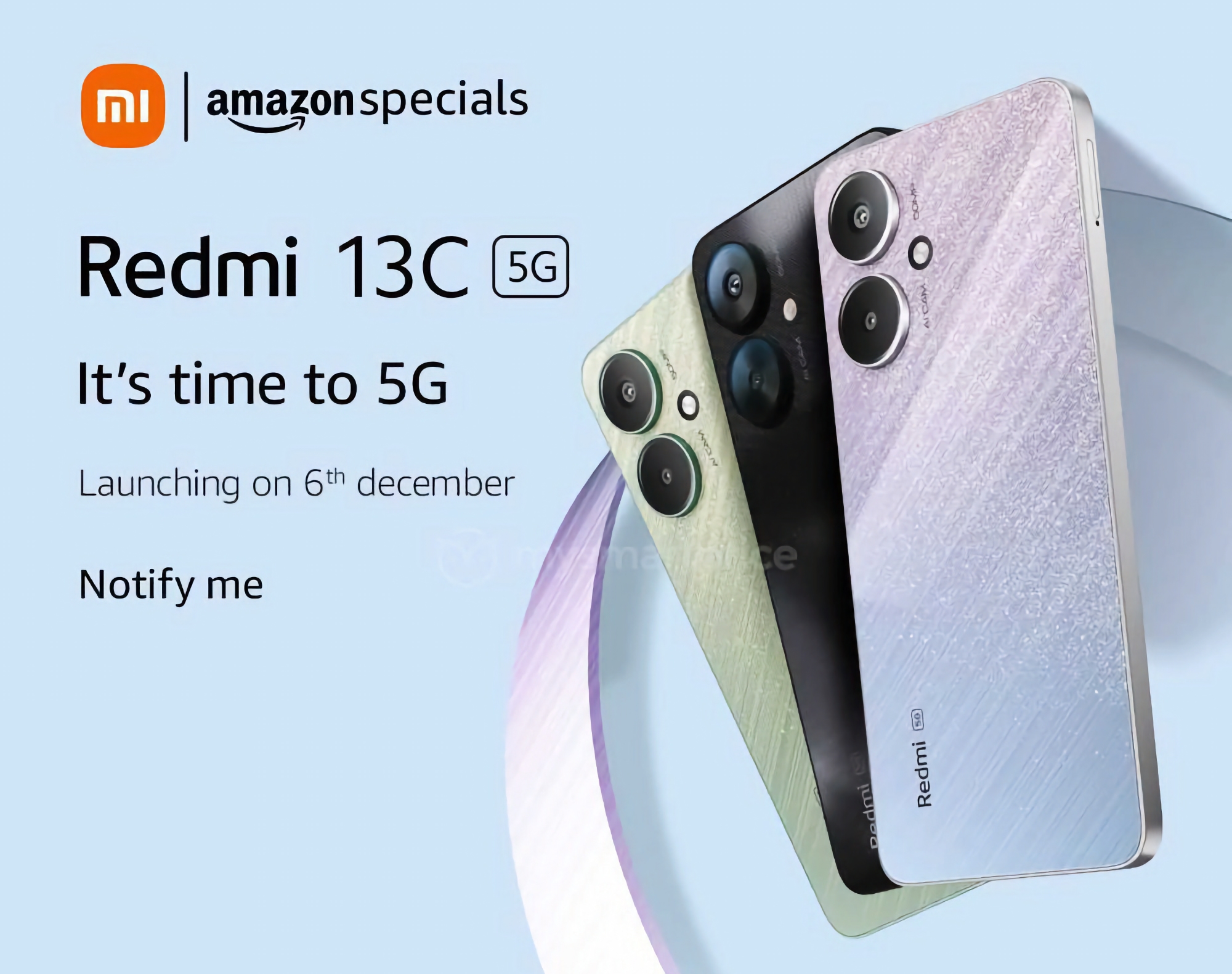 El Redmi 13C 5G con chip MediaTek Dimensity 6100+ y cámara de 50 MP debutará el 6 de diciembre El Redmi 13C 5G con chip MediaTek Dimensity 6100+ y cámara de 50 MP debutará el 6 de diciembre
