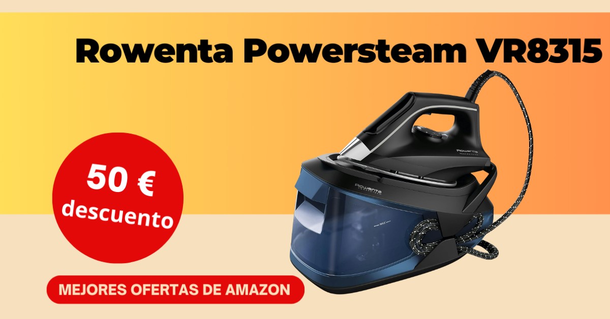 Rowenta Powersteam VR8315 con un descuento de 50 €. ¡No te lo pierdas! Rowenta Powersteam VR8315 con un descuento de 50 €. ¡No te lo pierdas!